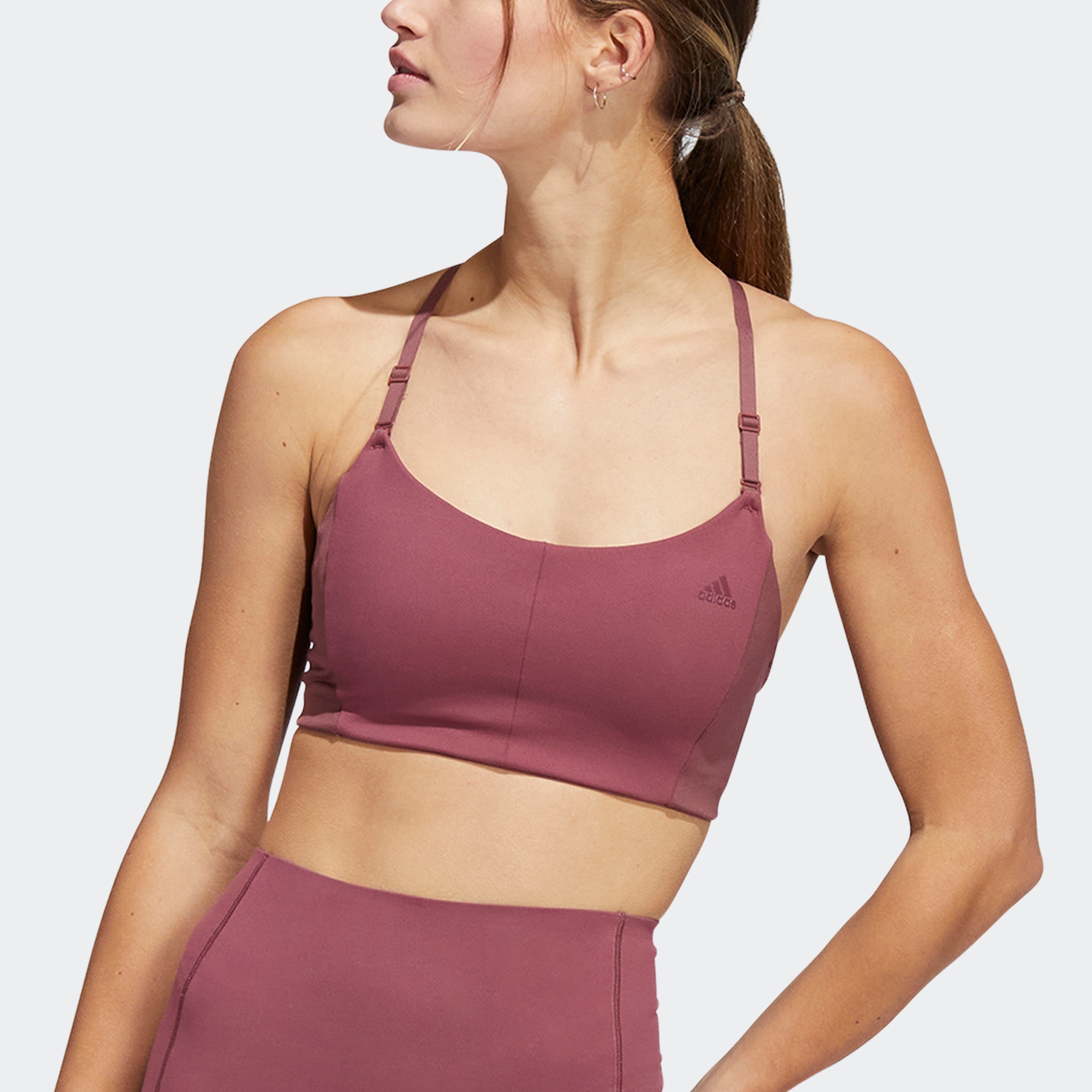 Image of adidas Performance Sport-BH »YOGA STUDIO LIGHT-SUPPORT 3-STREIFEN« bei Ackermann Versand Schweiz