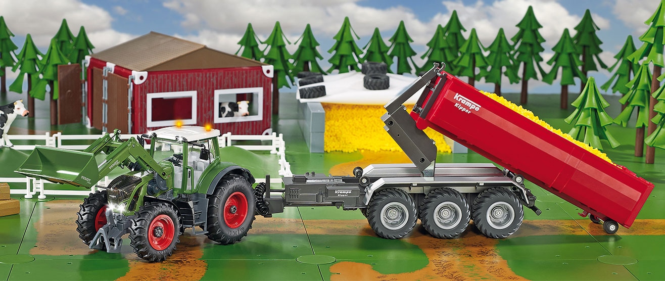 ✌ Siku Spielzeug-Traktor »SIKU Control, 3-Achs-Hakenliftfahrgestell mit  Mulde (6786)« Acheter en ligne