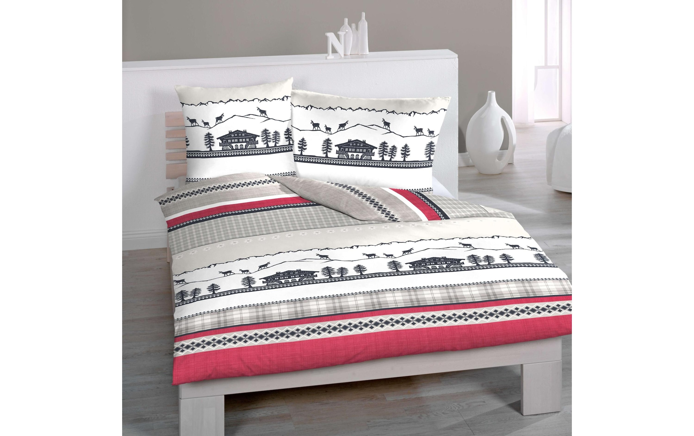 HOME FASHION Housse de coussin »Home Fashion Kopfkissenbezug Satin Cosalina«