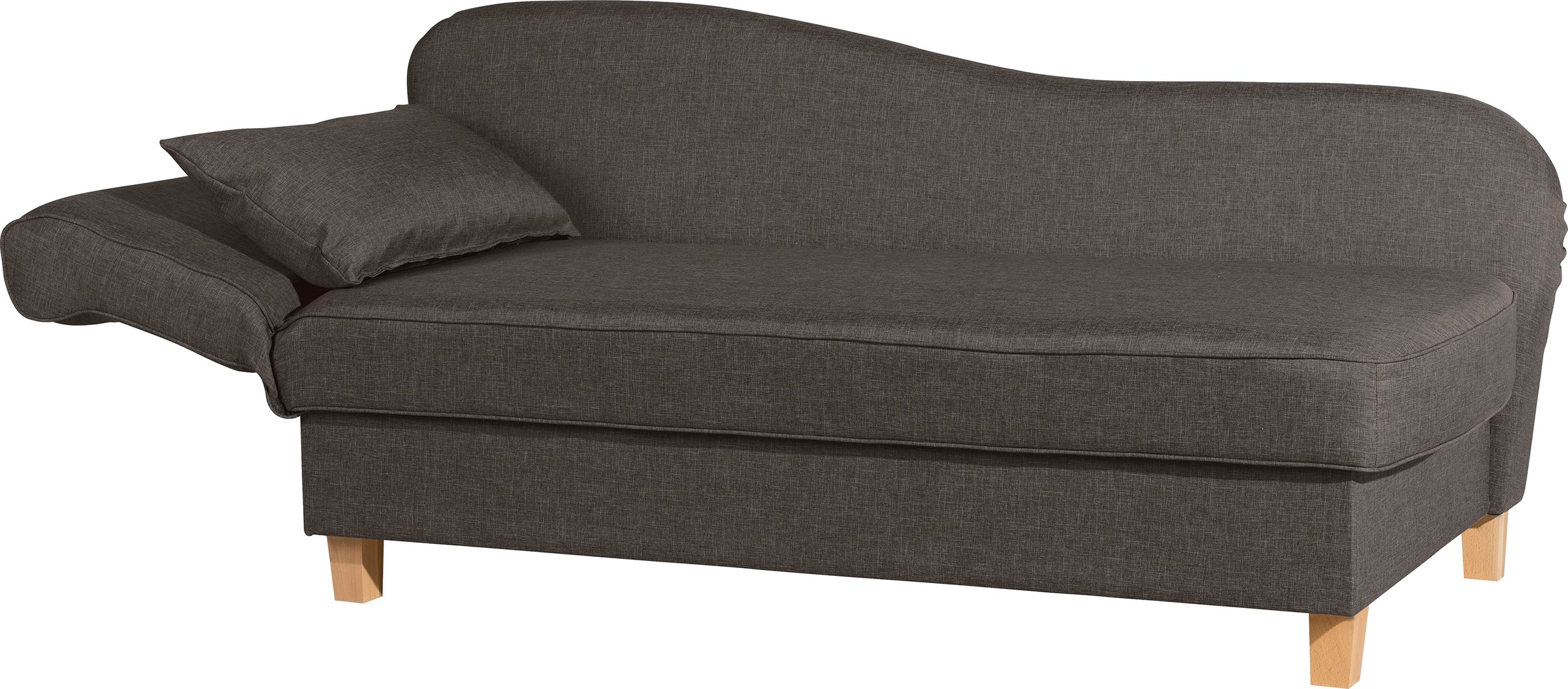 Max Winzer® Recamiere »Saturn mit verstellbarer Armlehne und Bettkasten, bequem zum Relaxen«, Armlehne links oder rechts, inkusive 4 Kissen