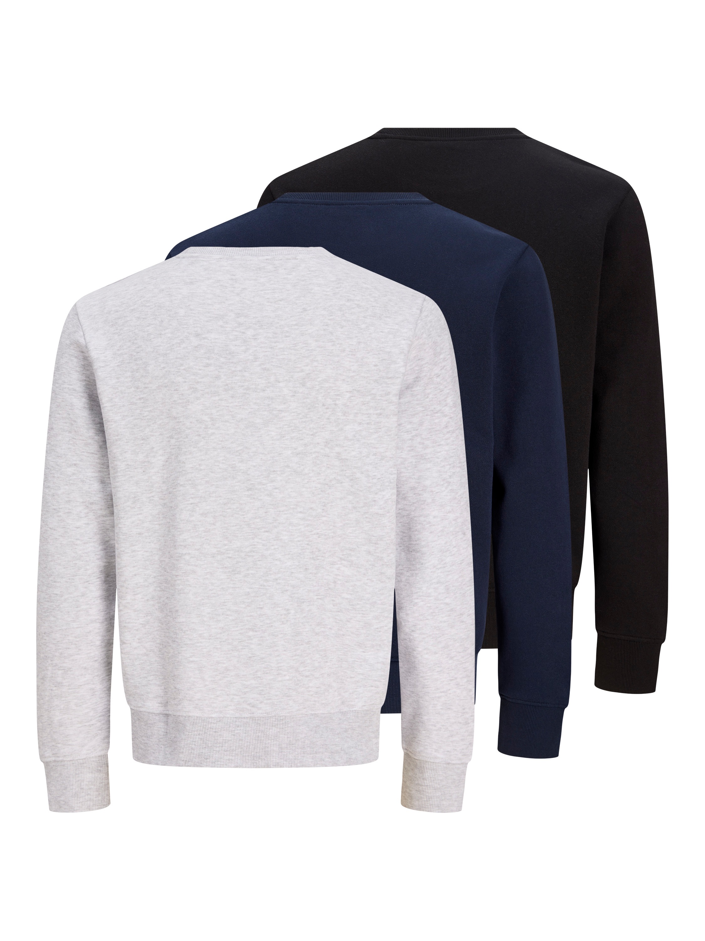 Jack & Jones Sweatshirt »JJRUSH SWEAT CREW NECK 3PK MP«, 3 Baumwollmischung, regular fit
