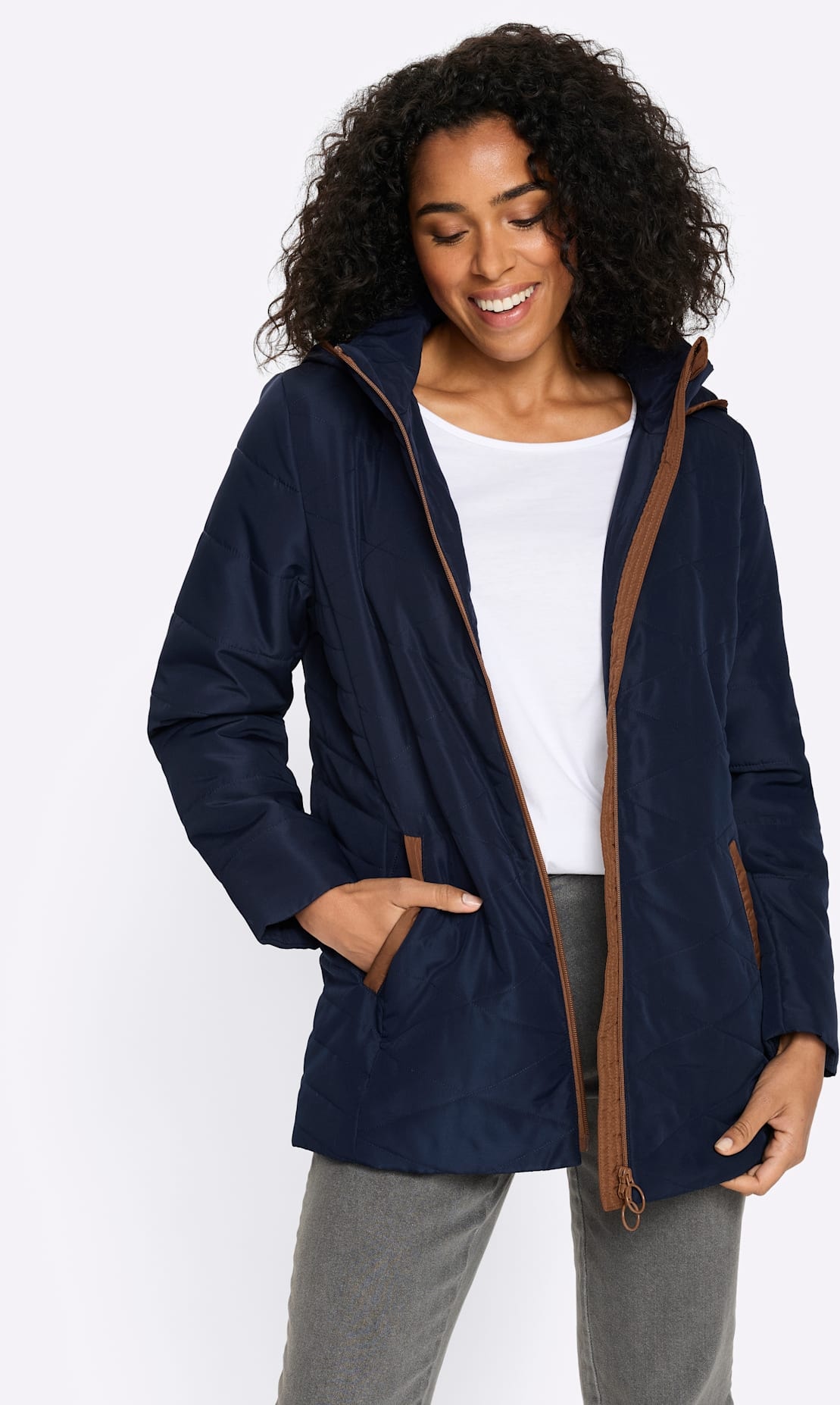 Classic Basics Veste matelassée mit Kapuze