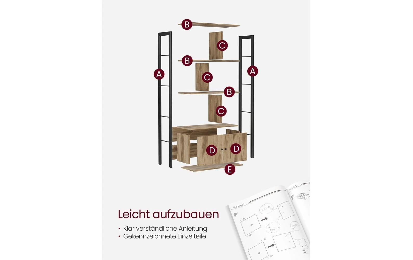 VASAGLE Regal »74 x 154.5 cm«