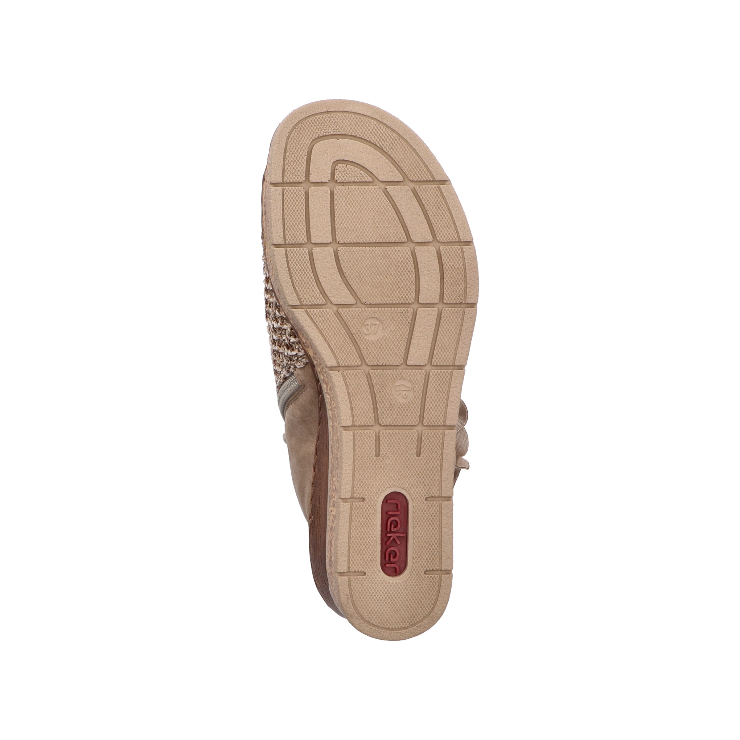 Rieker Sandales à tige  Sandale compensée, chaussure d'été, sandalette à plateforme avec fleur