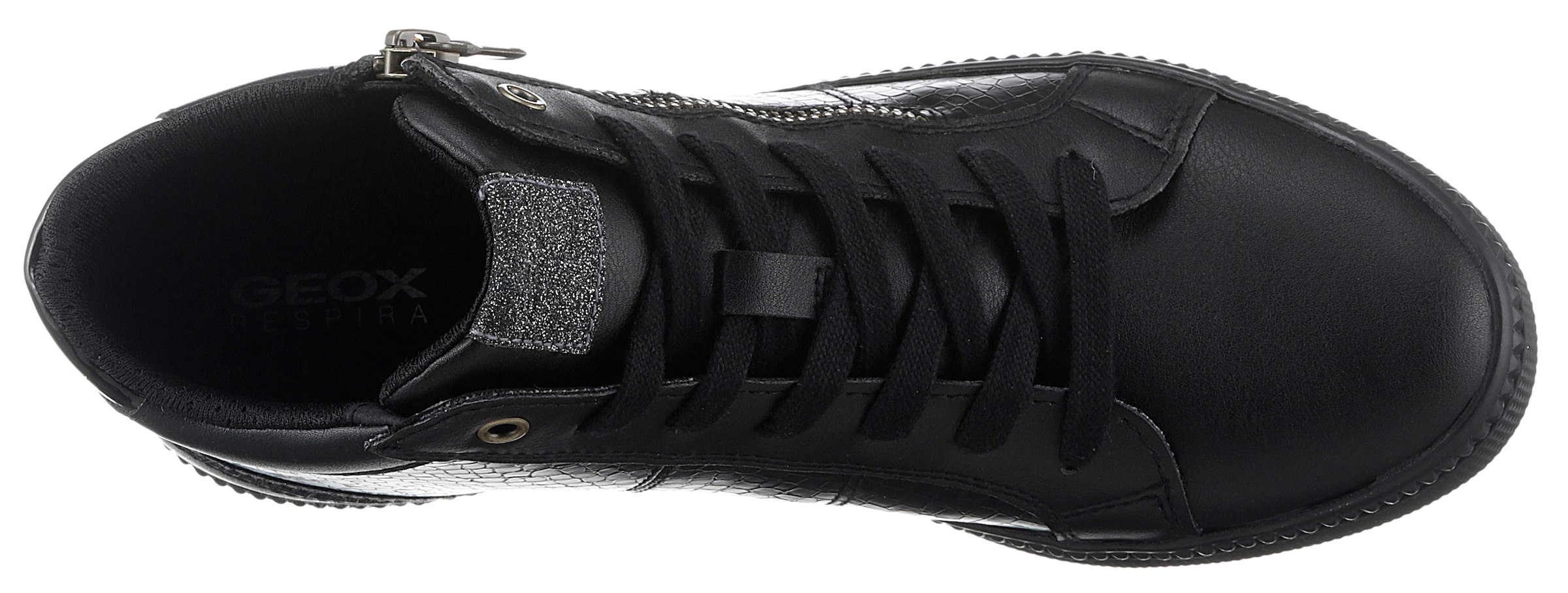 Geox Sneaker »D BLOMIEE B«, High Top Sneaker, Schnürboots, Winterboots mit Reissverschluss