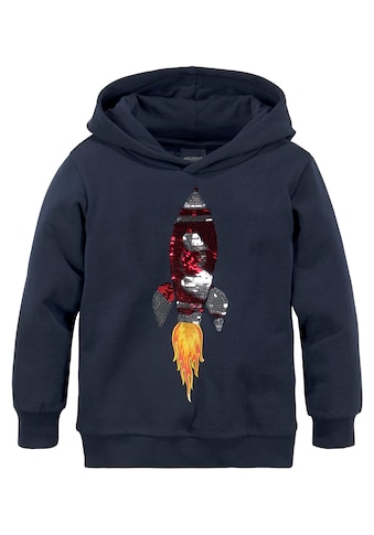 KIDSWORLD Kapuzensweatshirt, mit Rakete aus Wendepailletten kaufen