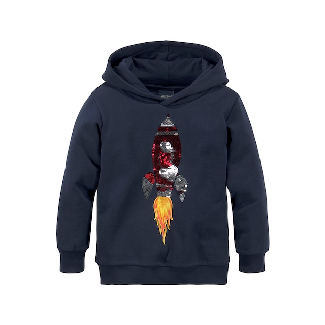 ✌ KIDSWORLD Kapuzensweatshirt, mit Rakete aus Wendepailletten Acheter en  ligne
