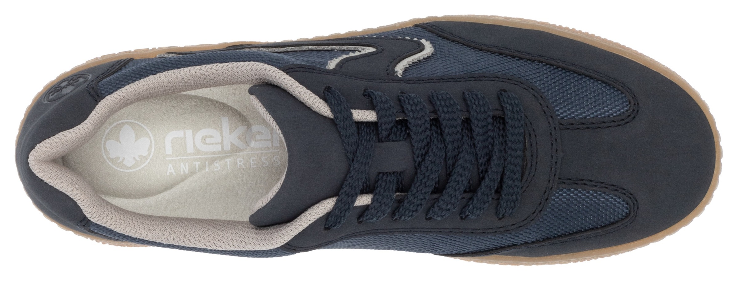 RIEKER Sport Plateausneaker, Freizeitschuh, Halbschuh, Schnürschuh in veganer Verarbeitung