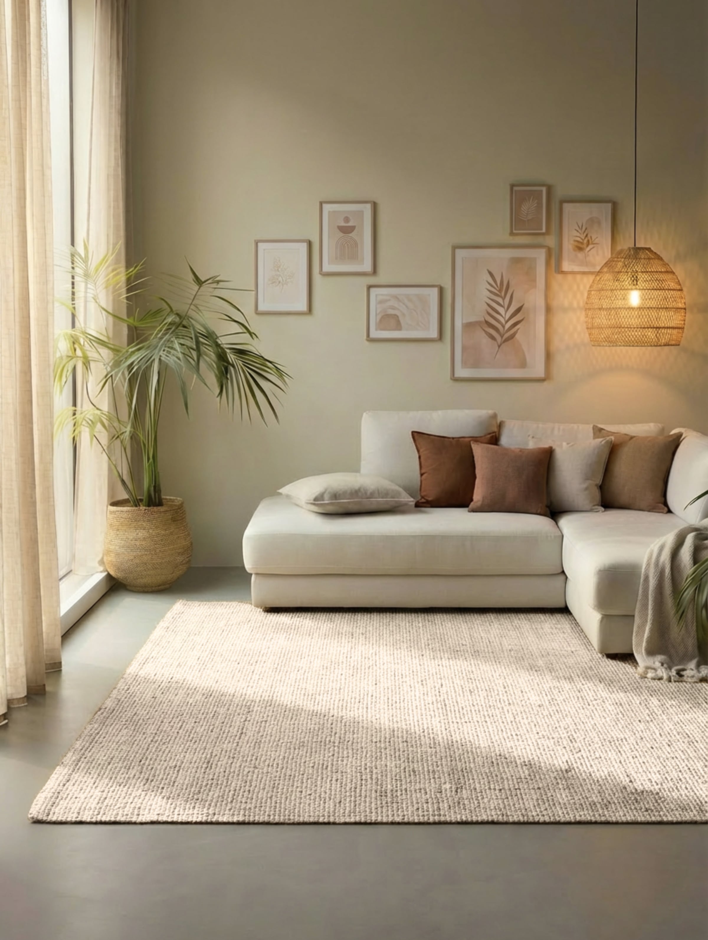Image of HANSE Home Teppich "Jaipur Juteteppich, als Läufer und in Rund" rechteckig 10 mm Höhe 100% Naturfaser, Wohnzimmer, Esszimmer, Schlafzimmer, GRS