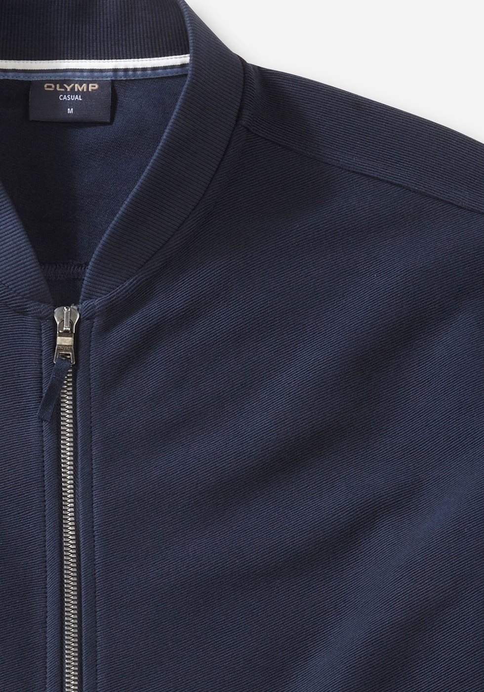 OLYMP Veste sweat regular fit, basic, Stehkragen