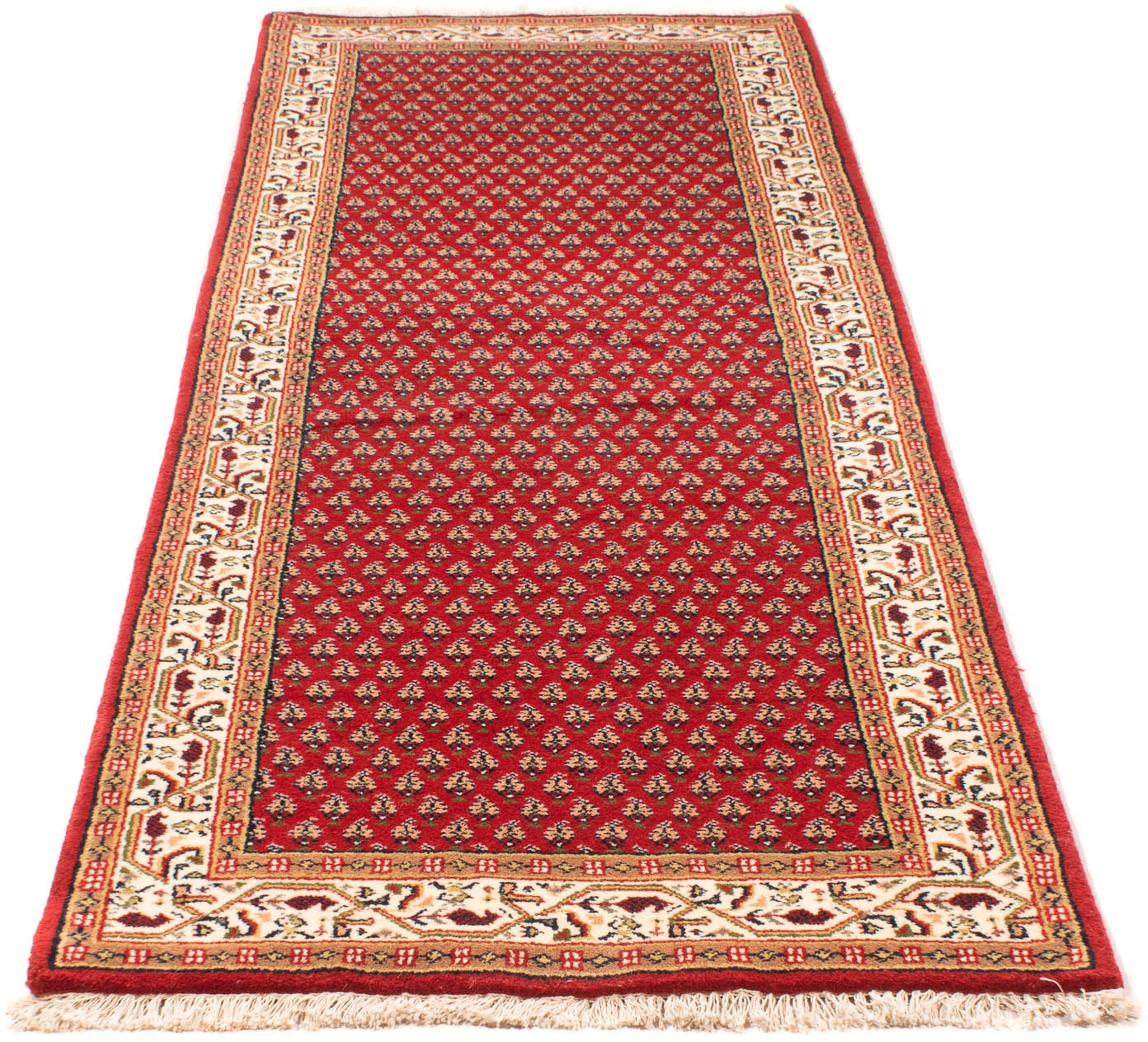 Image of morgenland Orientteppich »Orient - Mir - Indus - 250 x 80 cm - dunkelrot«, rechteckig, 12 mm Höhe, Wohnzimmer, Handgeknüpft, Einzelstück mit Zertifikat bei Ackermann Versand Schweiz