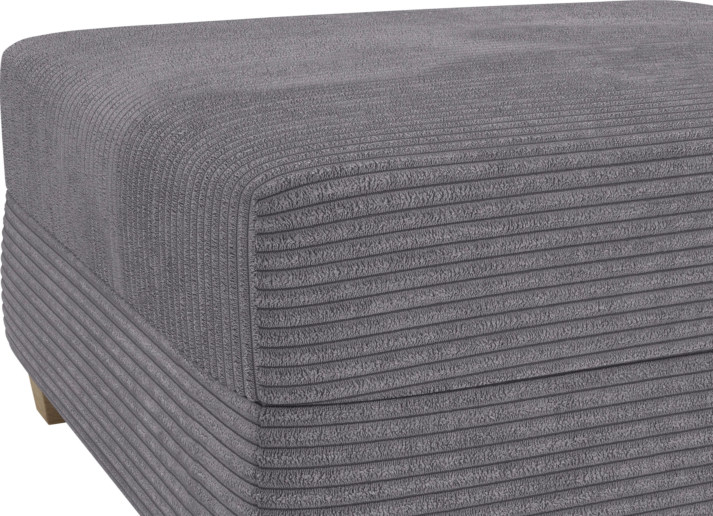 Mr. Couch Tabouret »Hilla« Mit Federkern, wahlweise mit DuraSpring-Taschenfederkern