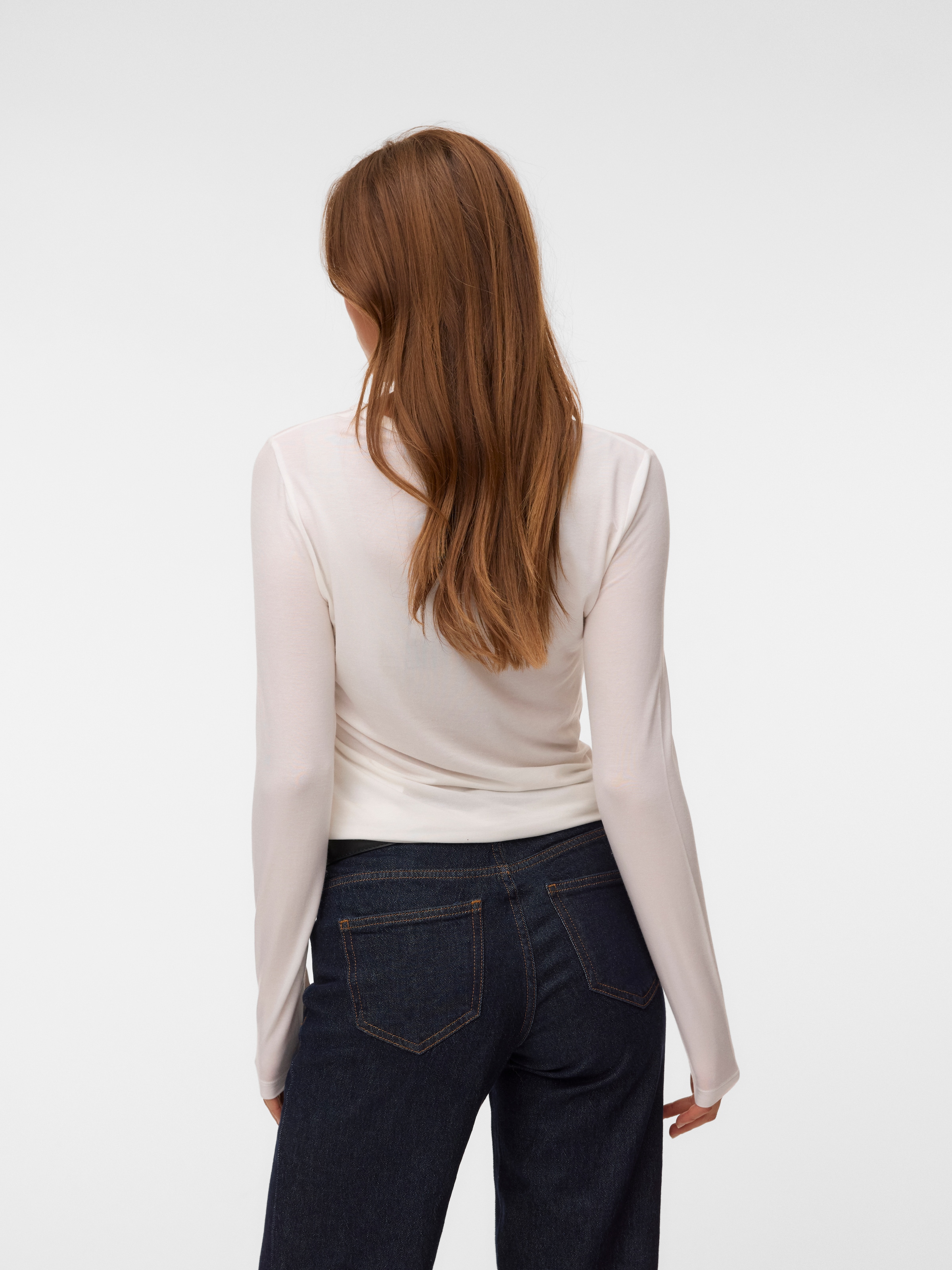 Vero Moda T-shirt à manches longues »VMADA LS TOP JRS NOOS« mélange de matériaux, coupe régulière