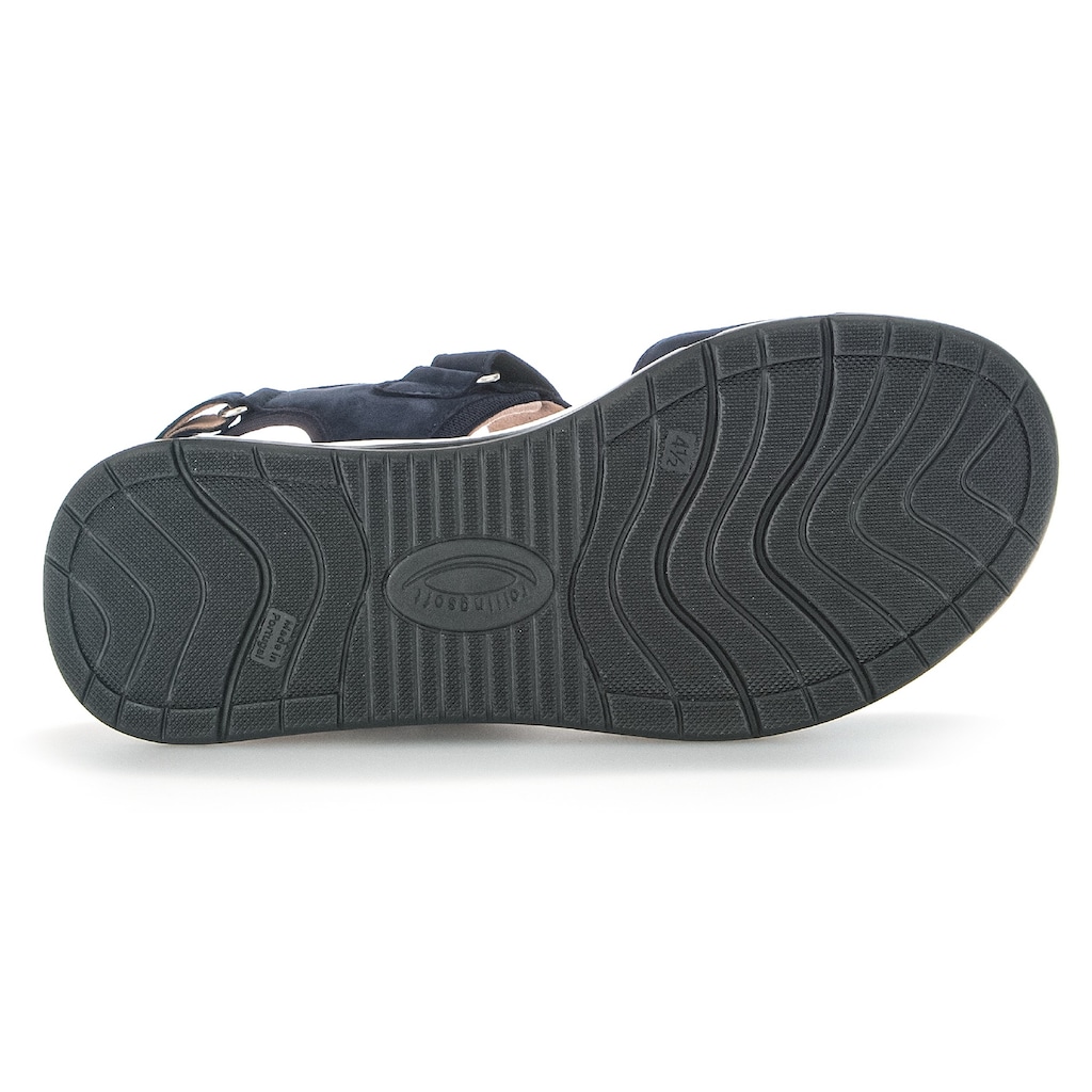 Gabor Rollingsoft Sandale, Sommerschuh, Sandalette, Keilabsatz, in Schuhweite G (=weit)
