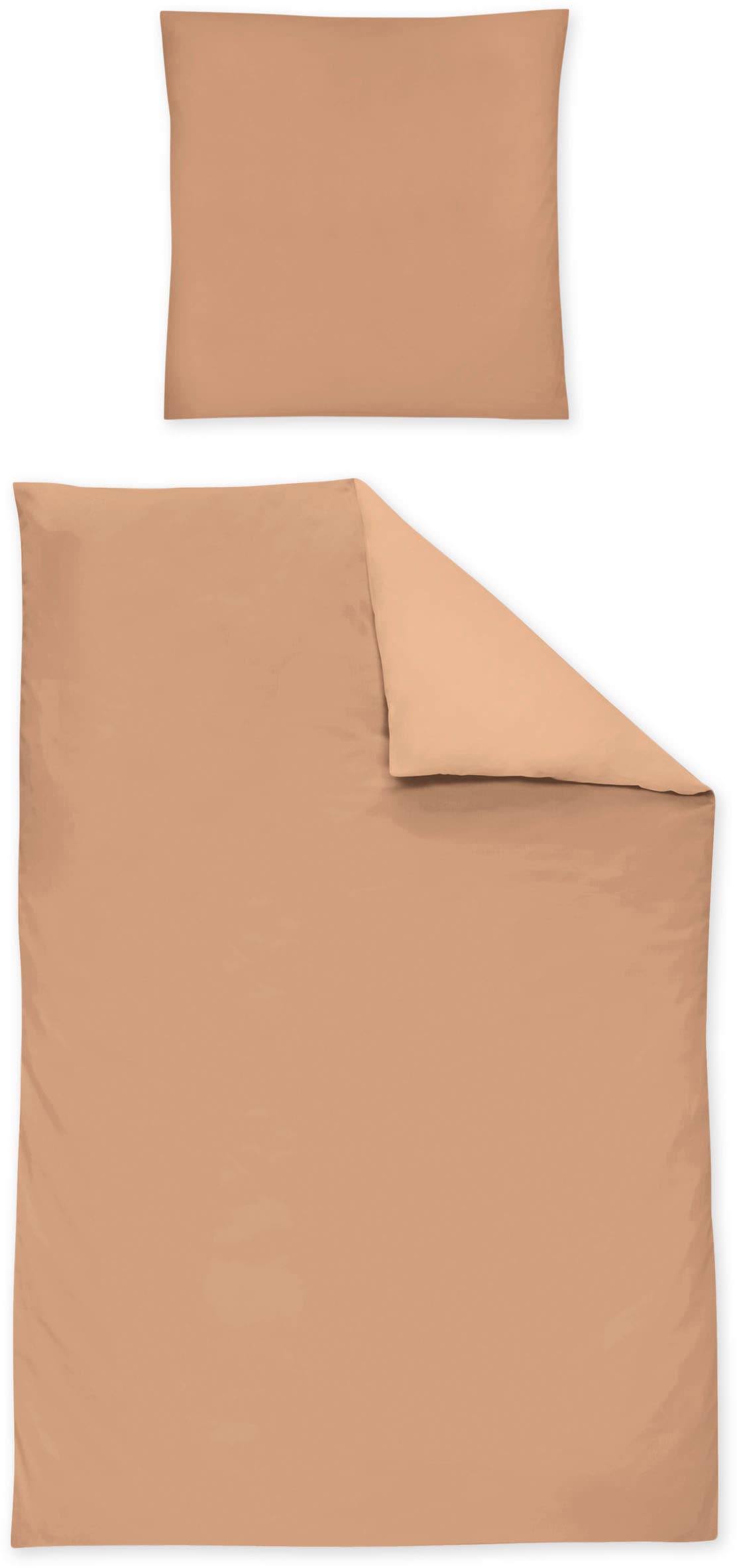 Irisette Bettwäsche »Premium Satin Bettwäsche Paris«, hochwertige Uni Premium Bettwäsche mit Reissverschluss, 100% Baumwolle