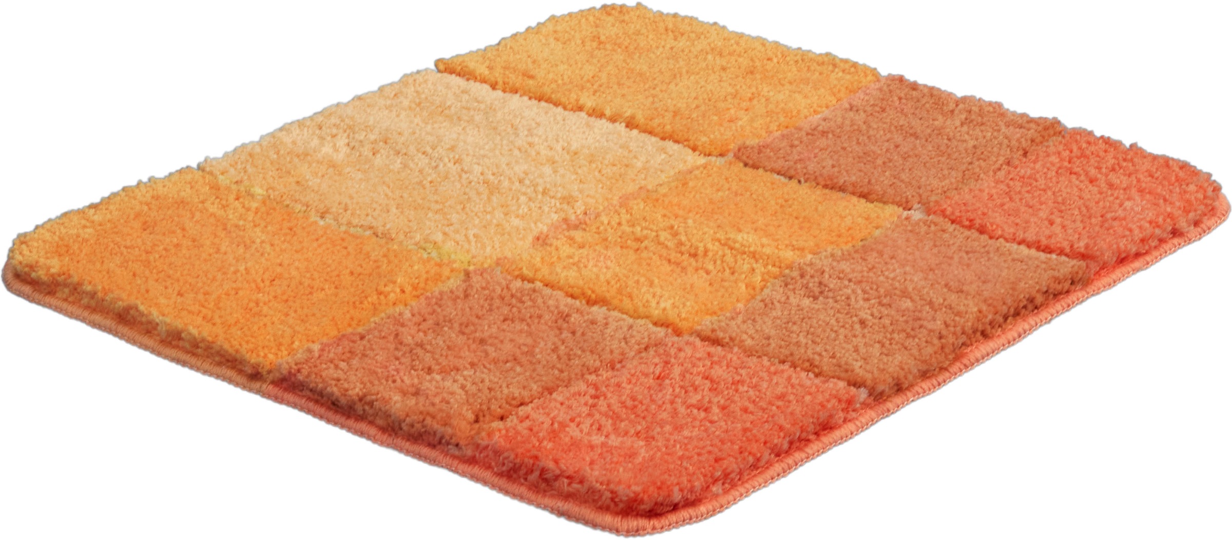 my home Badematte »Pia, Badvorleger, Badezimmer Teppich«, rutschhemmend beschichtet, strapazierfähig-fussbodenheizungsgeeignet-schnell trocknend, Badteppich, karierte Badematten, rechteckig, rund & als 3-tlg. Set