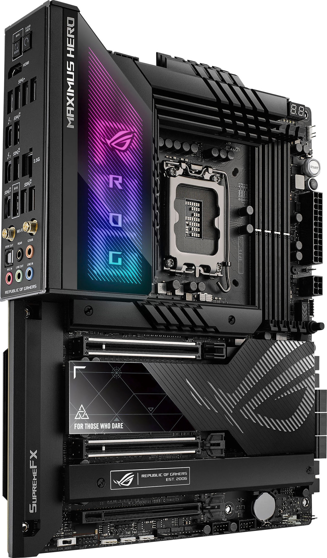 Asus Mainboard »ROG MAXIMUS Z790 HERO«, DDR5 Speicher, 5x M.2, PCIe 5.0, WiFi 6E, Thunderbolt 4