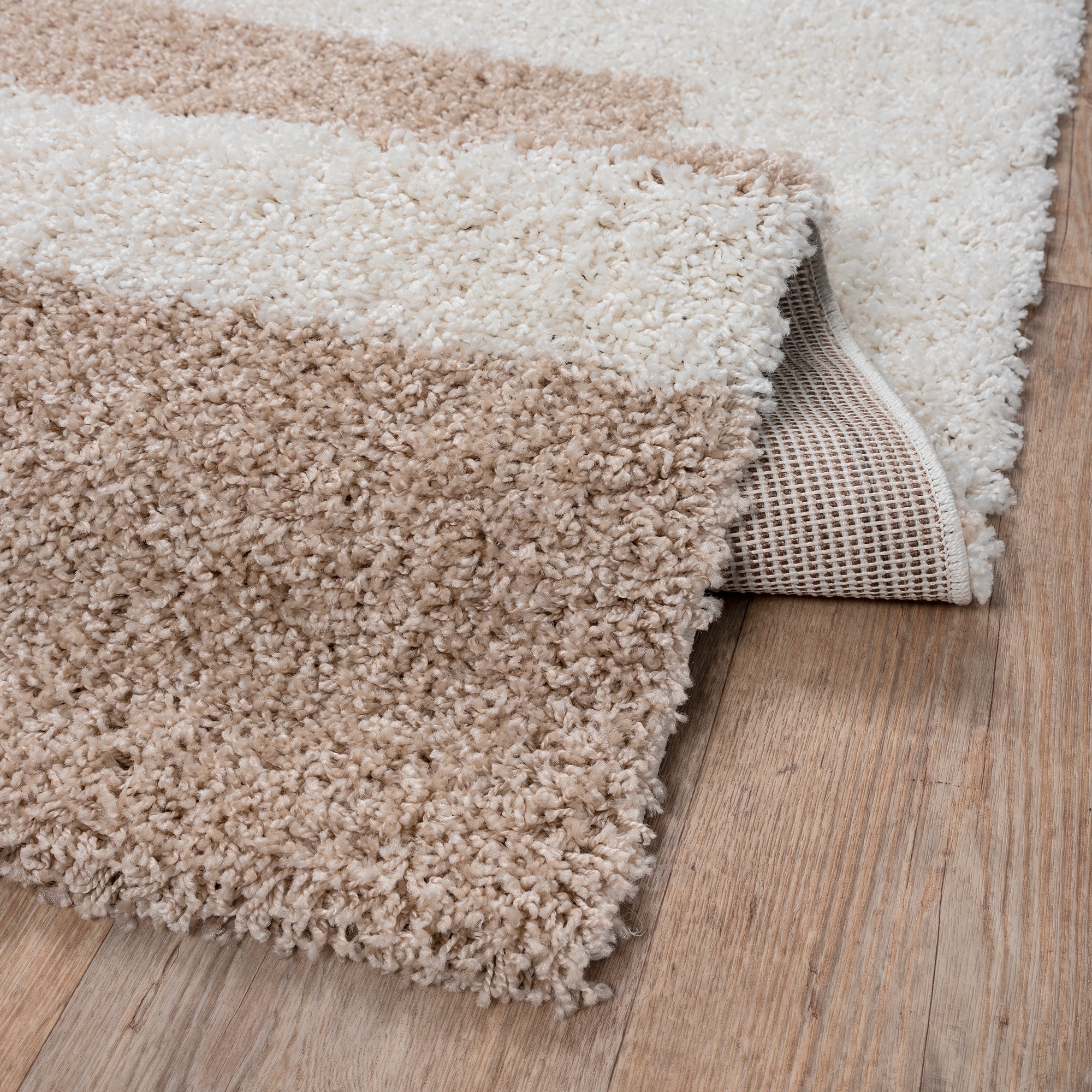 Sanat Hochflor-Teppich »Milano 1254  , auch als Läufer und in Rund« rechteckig 30 mm Höhe Langflor, Shaggy, Wohnzimmer, Schlafzimmer, fussbodenheizungsgeeignet