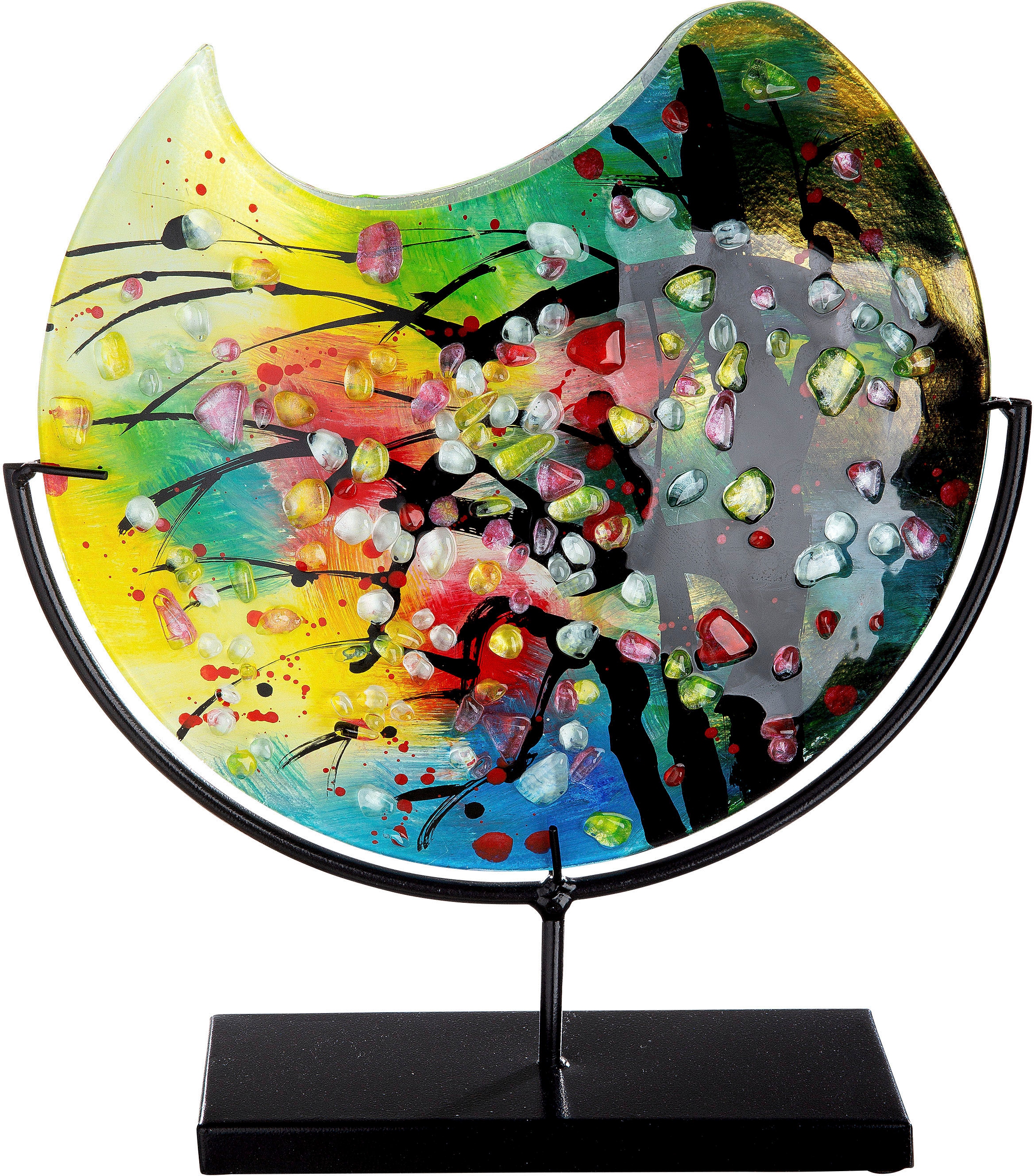 Image of Casablanca by Gilde Tischvase "Nicosia" dekorative Vase aus Glas, Blumenvase