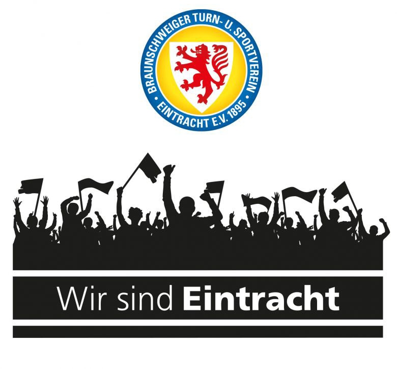 kaufen St.) Fans »Eintracht bequem Braunschweig Logo«, Wall-Art (1 Wandtattoo