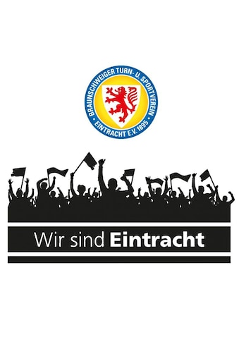 Wandtattoo »Eintracht Braunschweig Fans Logo«, (1 St.)