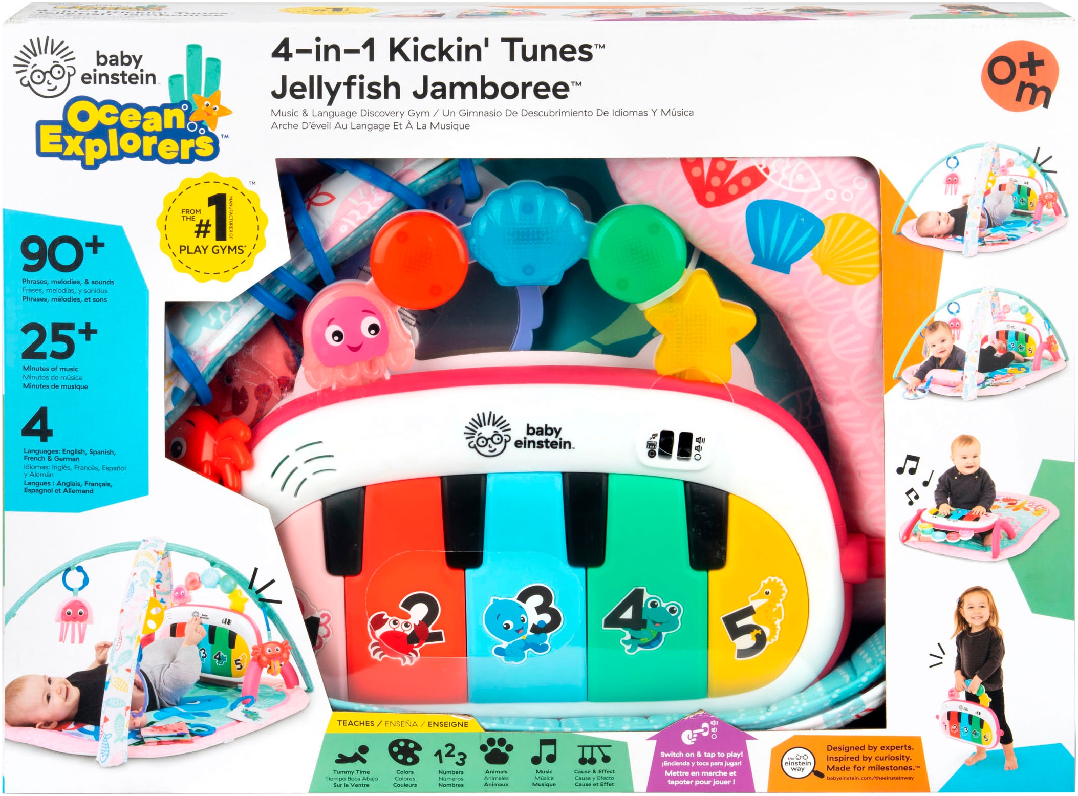 Baby Einstein Arche de jeu »4-in-1 Kickin’ Tunes Jellyfish Jamboree Music & Language Discovery Gym« mit Soundeffekt
