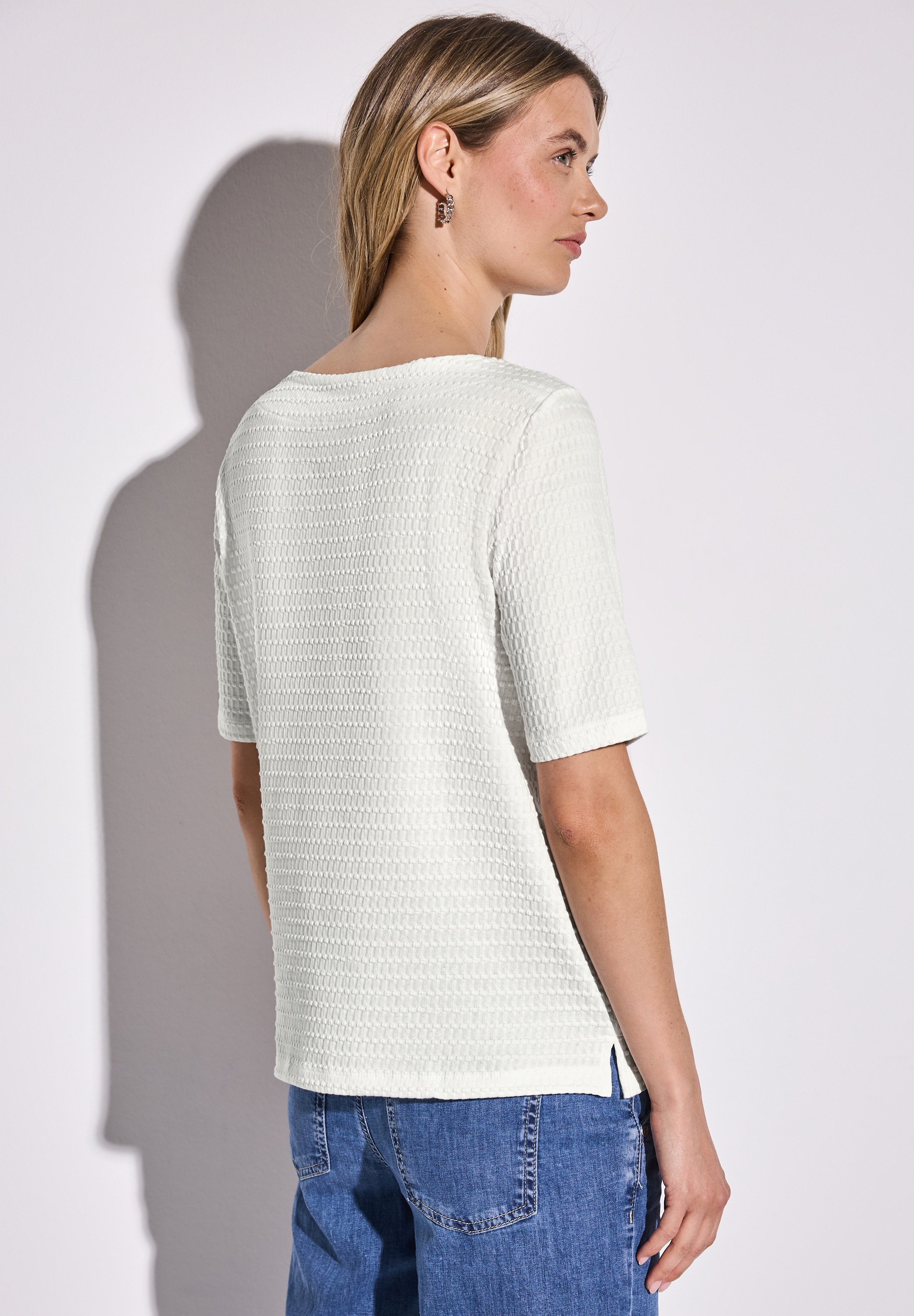 STREET ONE T-Shirt, mit feiner Struktur