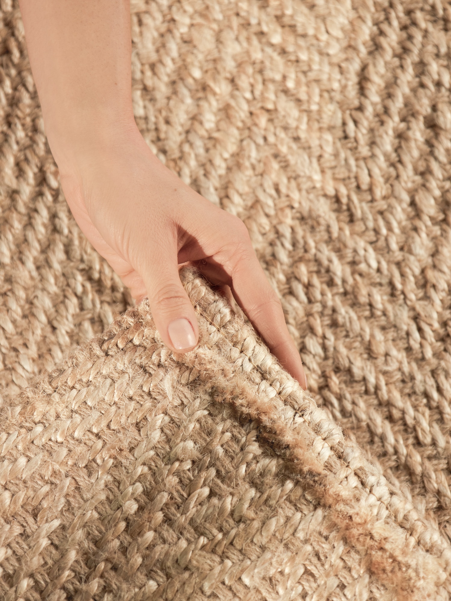 Villeroy & Boch Teppich »Mirabelle« rechteckig 10 mm Höhe Jute, Natur, Wohnzimmer, Esszimmer, Schlafzimmer, Fischgrätendesign