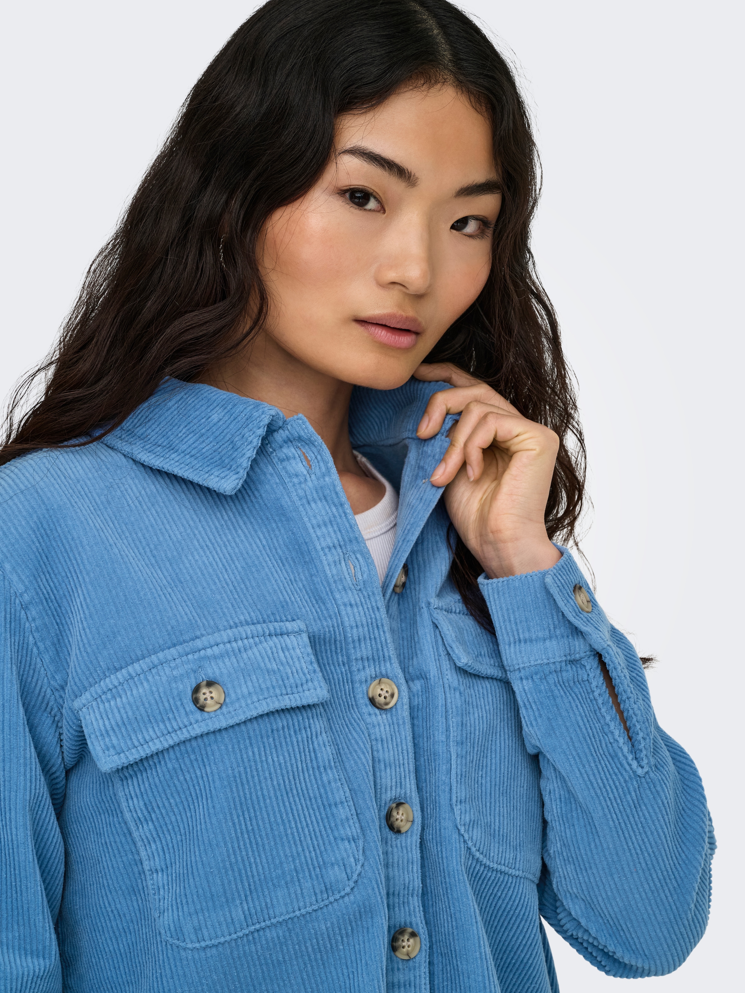 ONLY Cordjacke »ONLAMAZING L/S CORD SHACKET PNT«