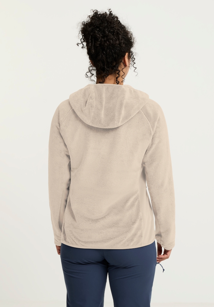 Jack Wolfskin Fleecejacke »ROTWAND HOODED FZ W« mit Kapuze, Langarm, atmungsaktives Gewebe