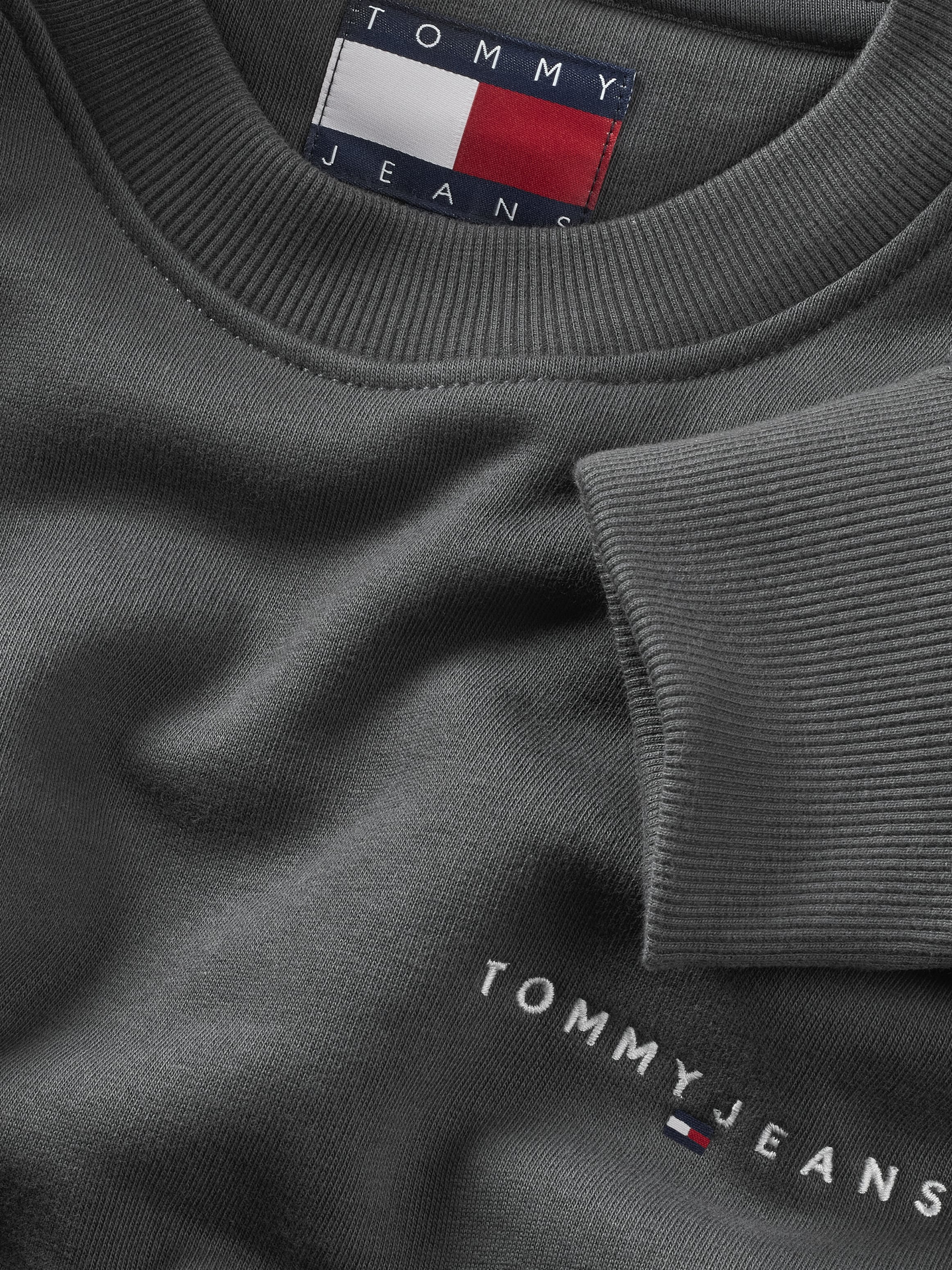 Tommy Jeans Sweatshirt »TJM REG LINEAR CREW EXT«, mit Logostickerei