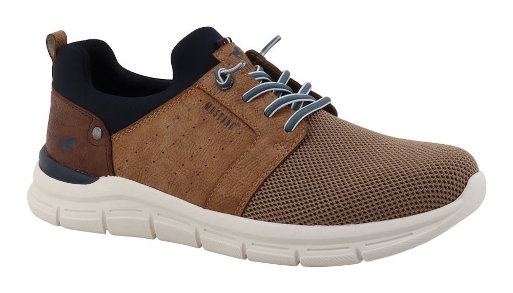 Image of Mustang Shoes Slip-On Sneaker "Gregorio" Schlupfschuh, Freizeitschuh, Halbschuh mit elastischen Schnürsenkeln