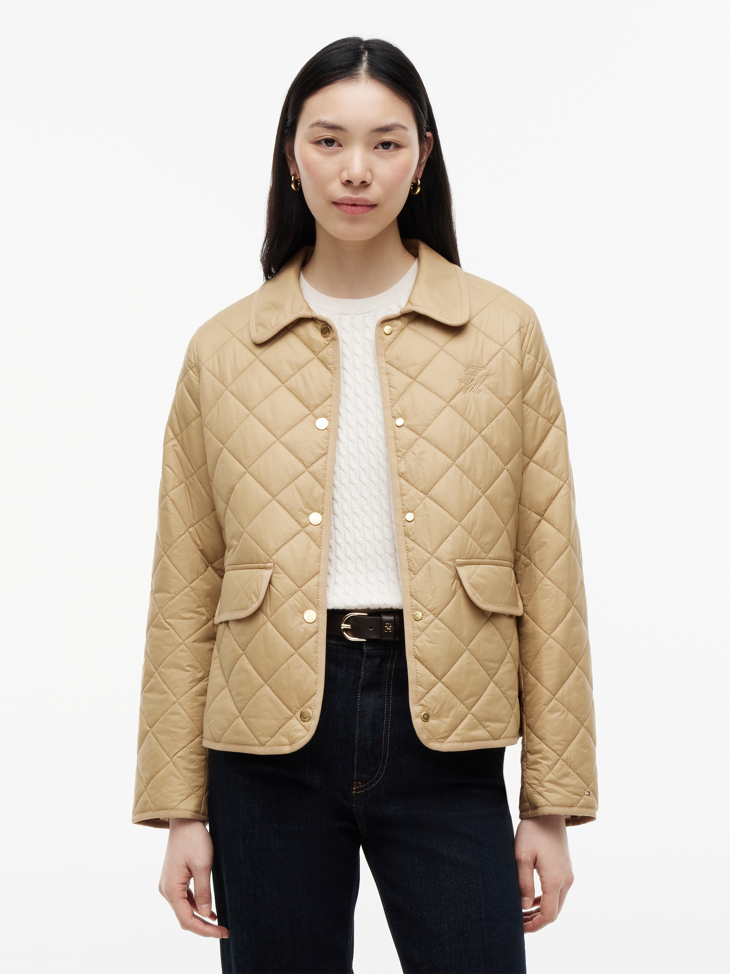 Image of Tommy Hilfiger Steppjacke "LW PADDED SLIM QUILTED JACKET" ohne Kapuze Steppware, slim fit
