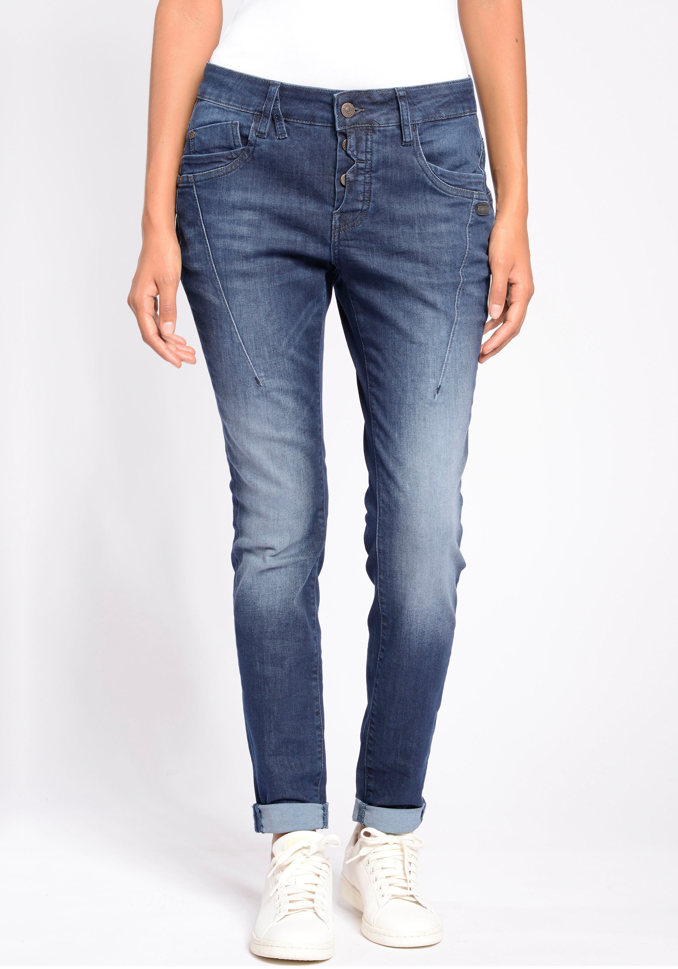 ♕ GANG Slim-fit-Jeans »94MARGE«, versandkostenfrei kaufen besonderem 4-Knopf-Verschluss mit