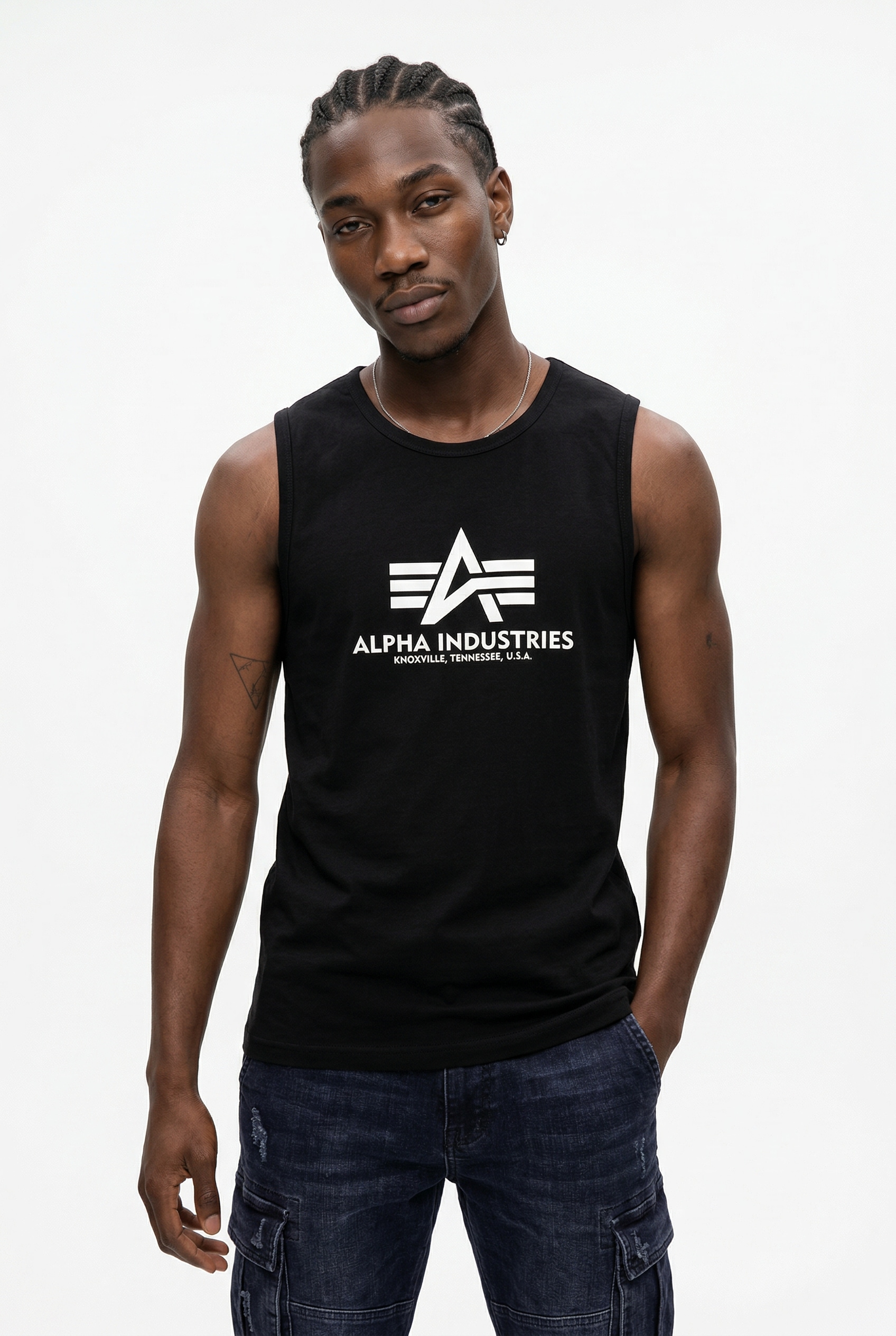 Image of Alpha Industries Muscleshirt "Basic Logo Sleeveless Shirt"