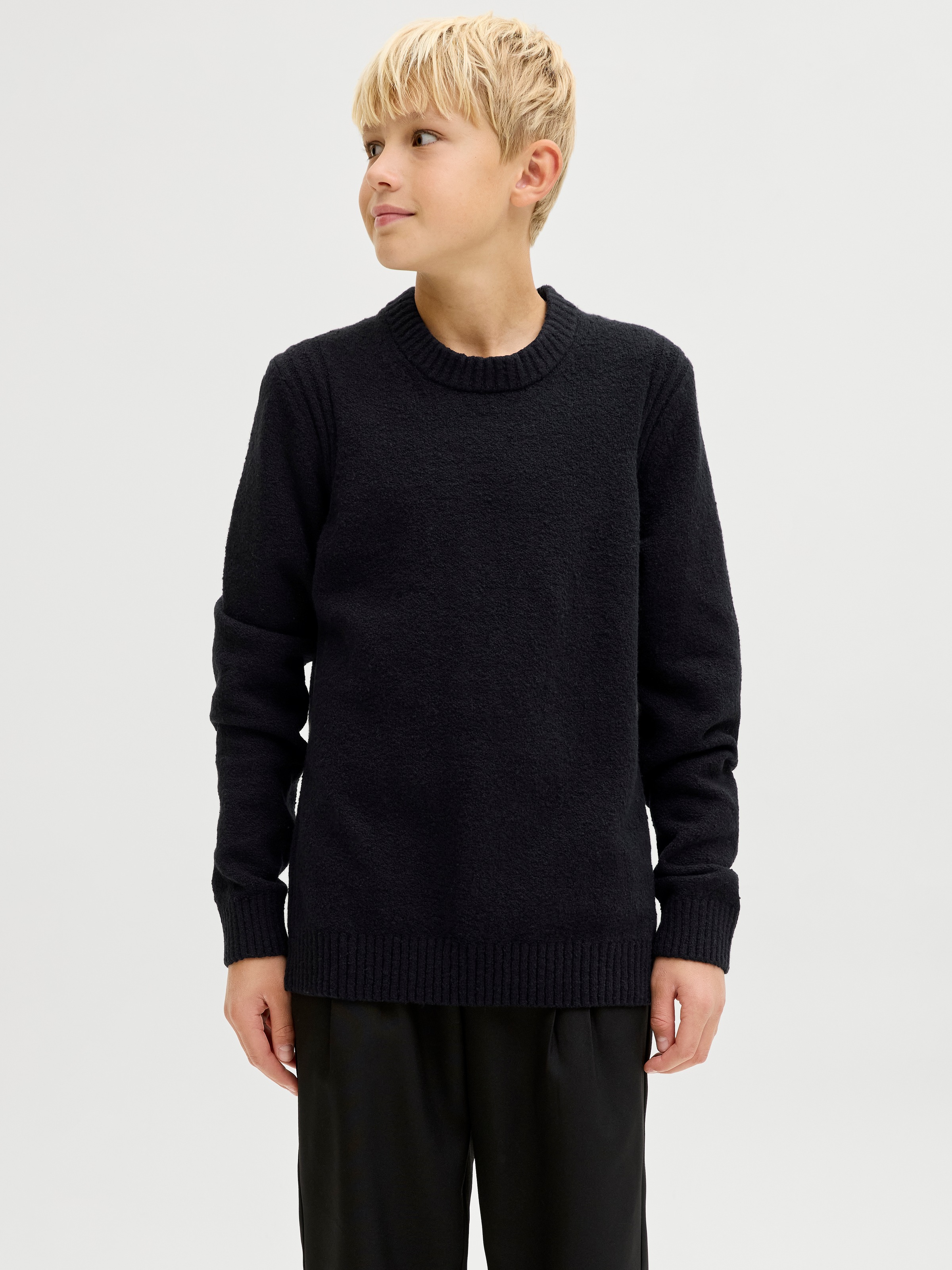 Image of Jack & Jones Junior Rundhalspullover "JCOPOINT KNIT BOUCLE CREW NECK BF JNR"