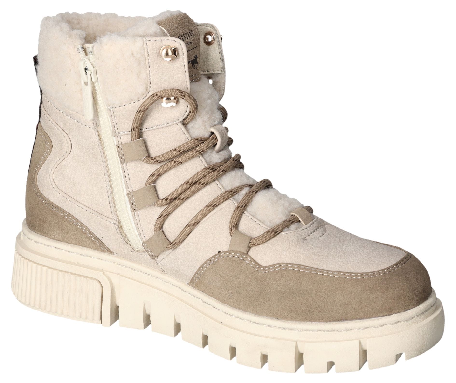 Mustang Shoes Winterboots, Schnürboots, Snowboots mit praktischem Innenreissverschluss