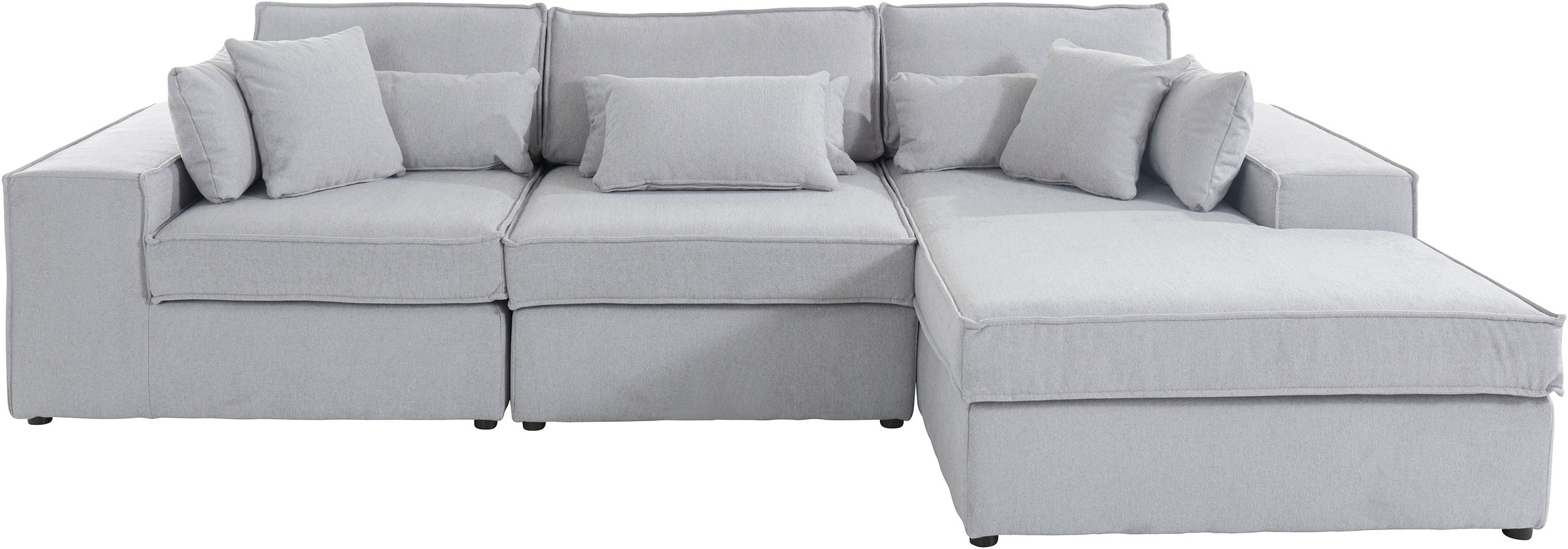 RAUM.ID Ecksofa »Florid L-Form«, 3 Teile, bestehend aus Modulen, viele Bezugsqualitäten, auch in Cord
