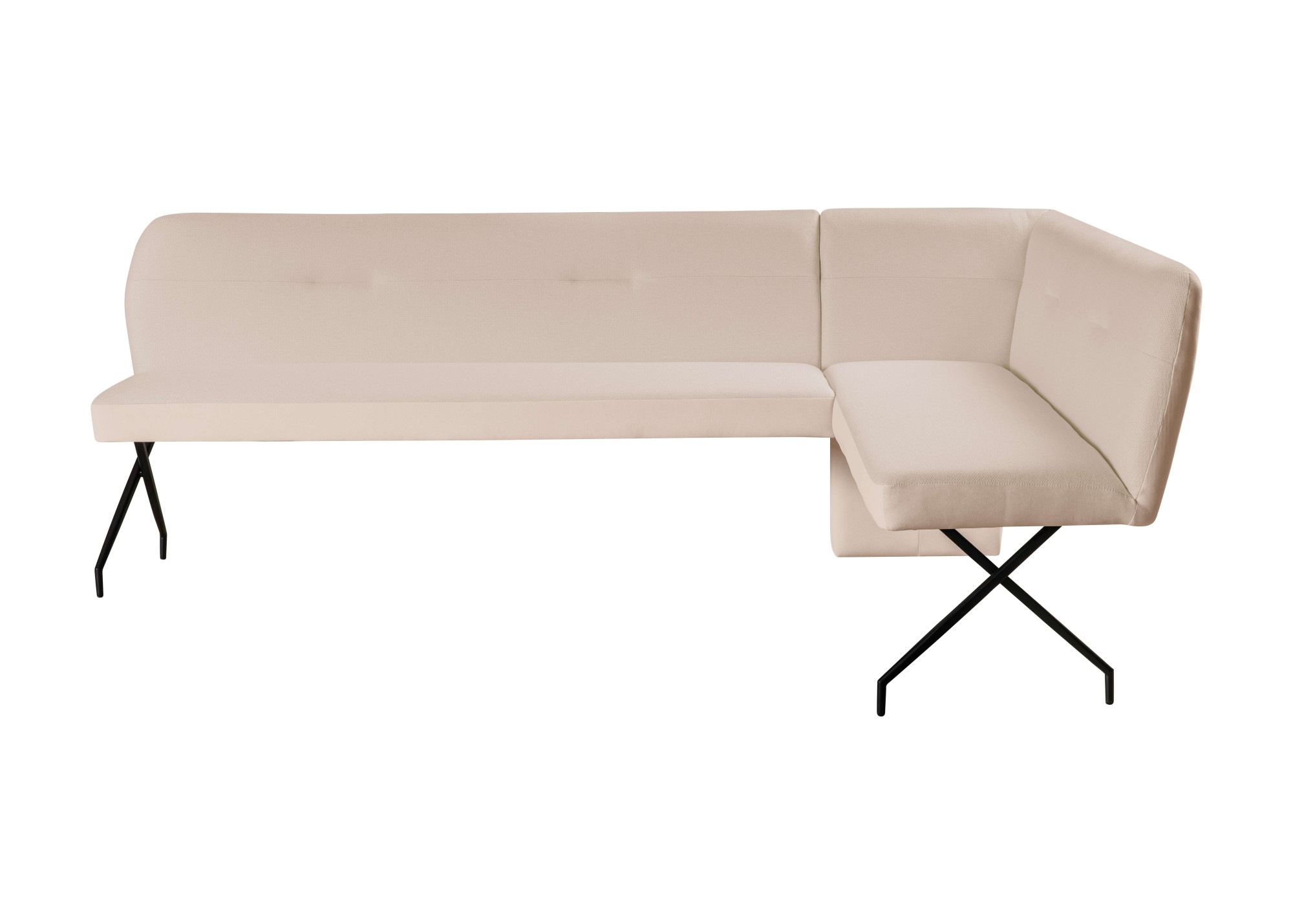 GOODproduct Eckbankgruppe »Gabi Essecke, Sitzgruppe, Eckbankgruppe, Küchenbankgruppe« Set, 4tlg, 4 tlg. tlg. Stuhl: 360° drehbar (Rückst.), 2-Stoff-Design. Wellenfederung Eckbank