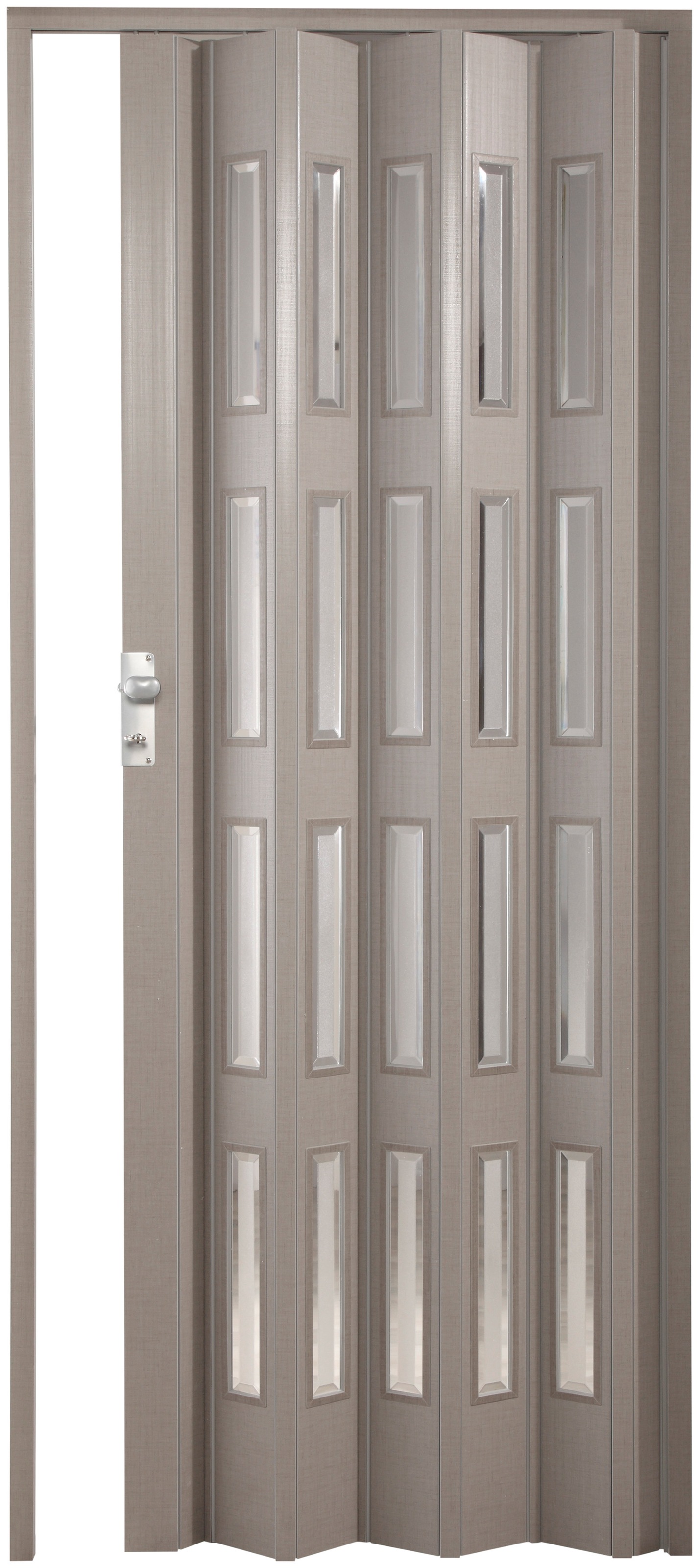 Image of Forte Falttür »Elvira«, grau gewebt, mit 4 Fenstern in Cristall bei Ackermann Versand Schweiz