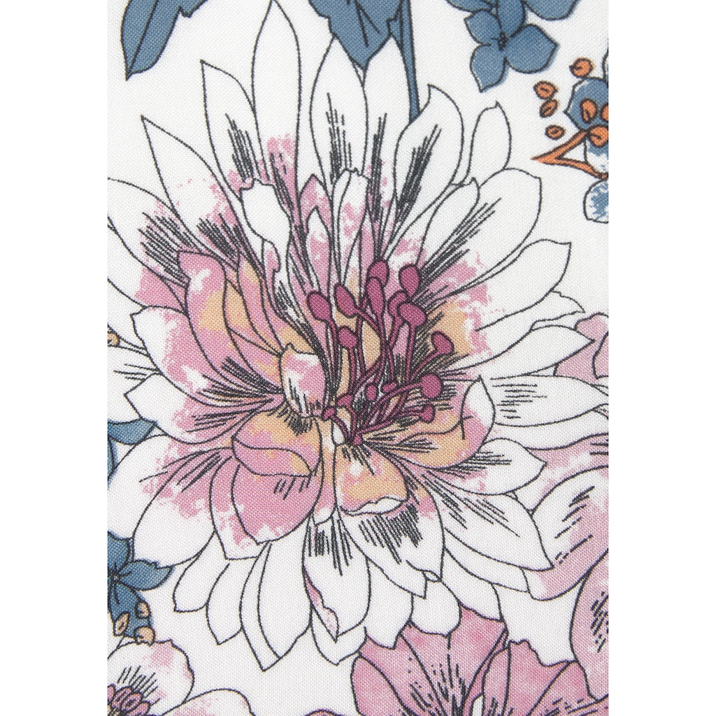 LASCANA Schlupfbluse, mit Blumenprint