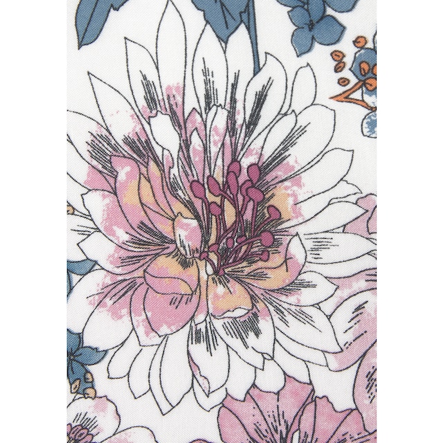 ♕ LASCANA Schlupfbluse, mit Blumenprint und Trompetenärmeln, Blusenshirt,  sommerlich versandkostenfrei auf