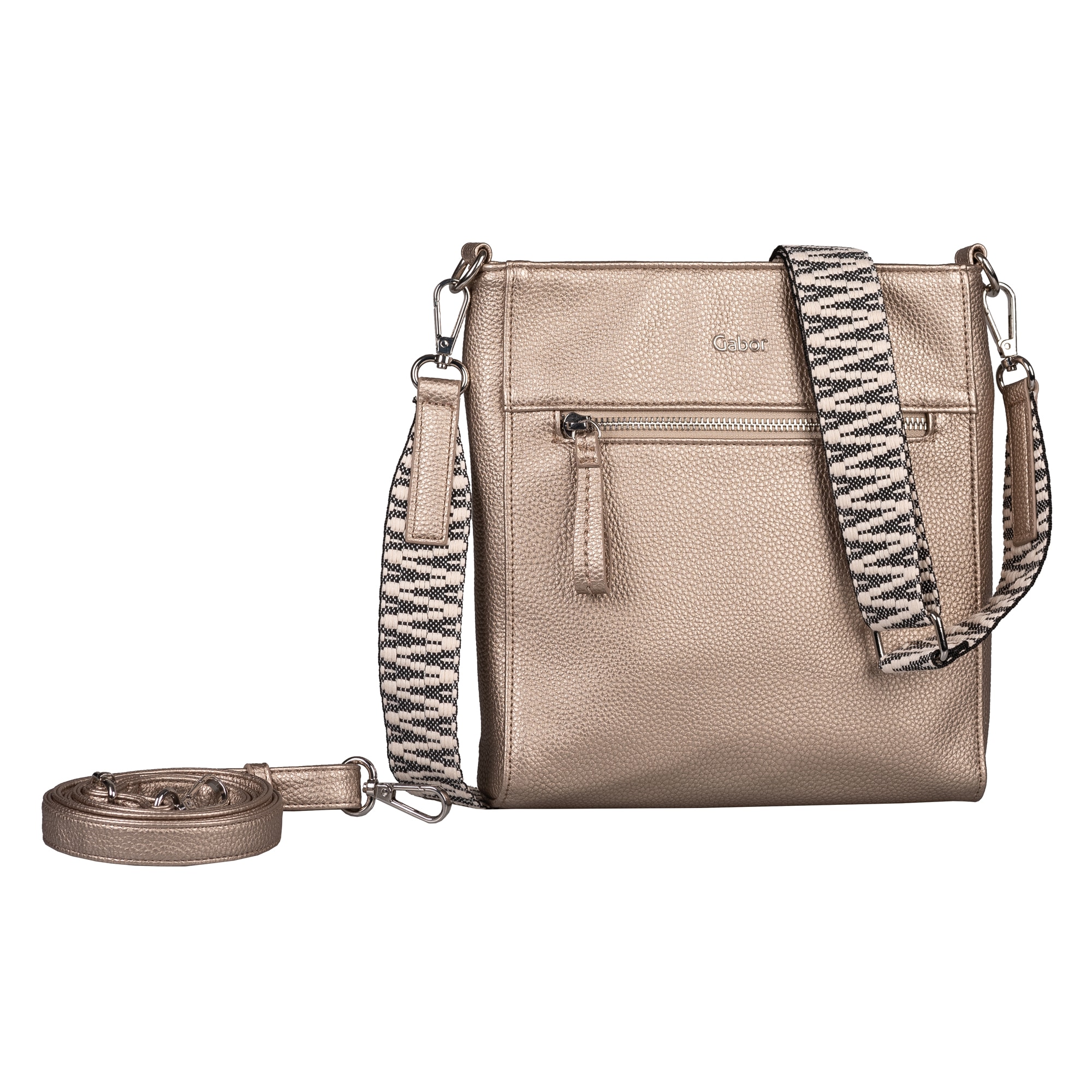 Image of Gabor Umhängetasche "Silena" Damen Schultertasche mit hochwertig, gewebtem Gurtband