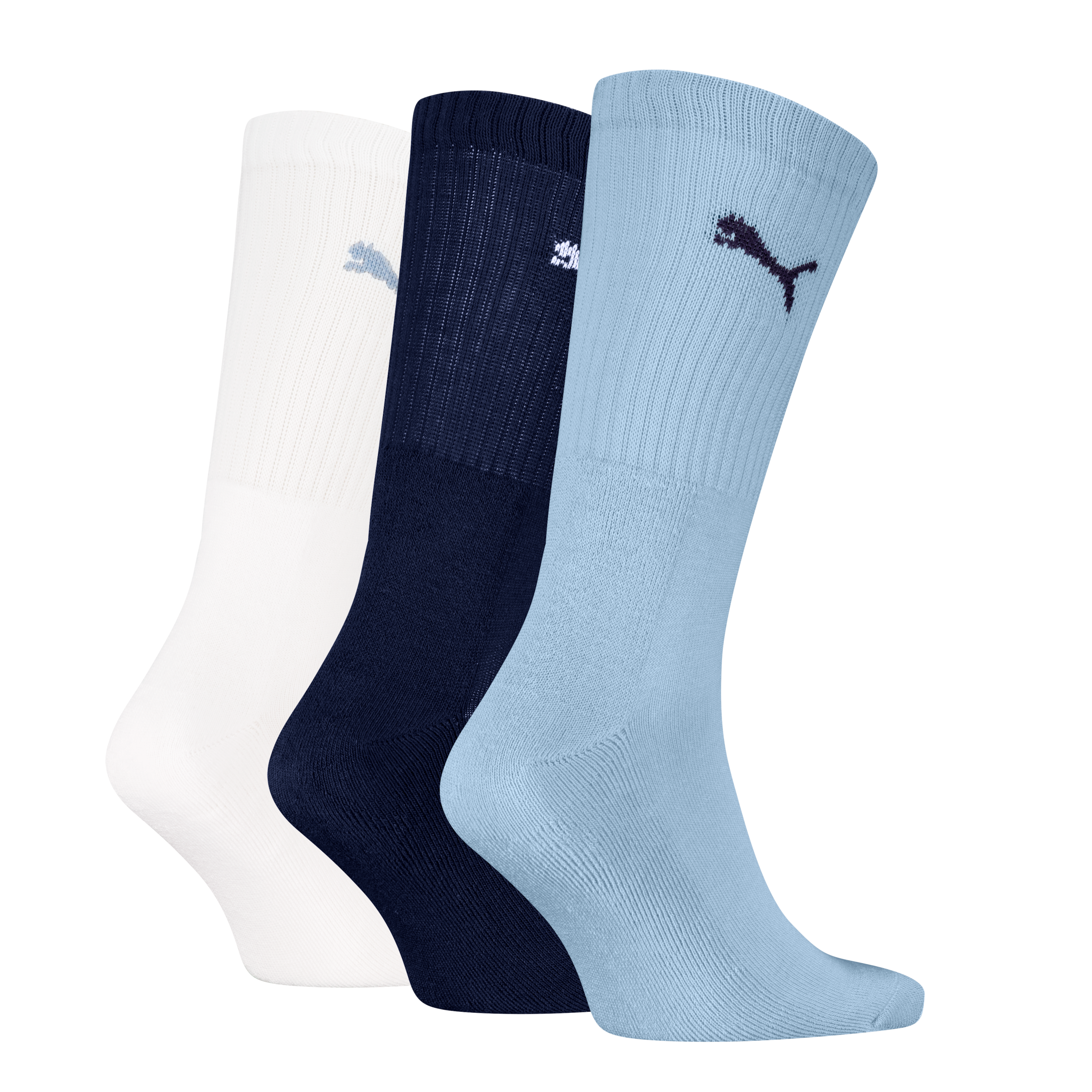 PUMA Socken »PUMA UNISEX CREW SOCK 3P«, (3 Paar), mit farblichem Logo