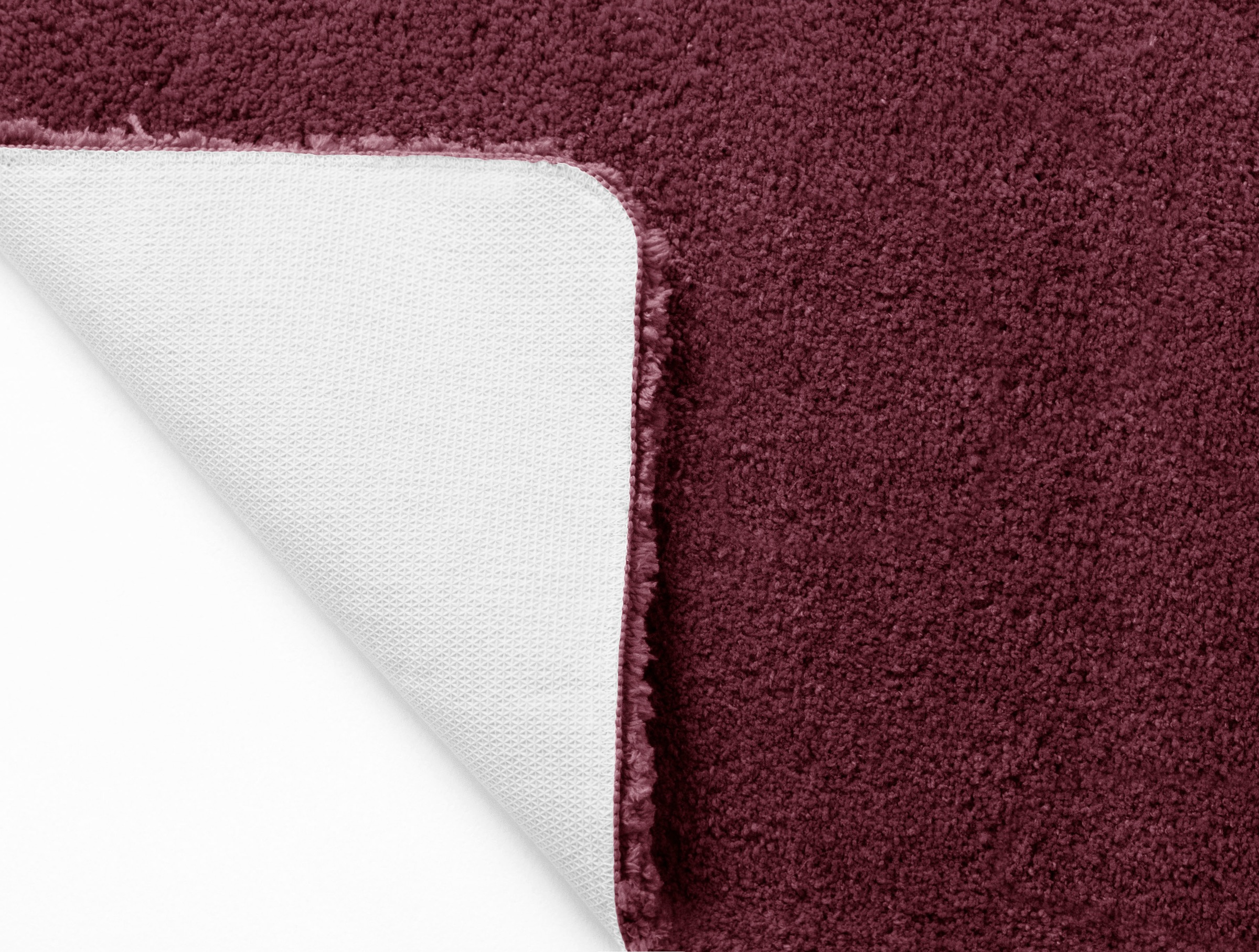 my home Badematte »Sanremo, Badvorleger, Badezimmer Teppich, sehr weich«, rutschhemmend beschichtet, fussbodenheizungsgeeignet-schnell trocknend, Badteppich, unifarben, rechteckig, rund & als 3-tlg. Set erhältlich
