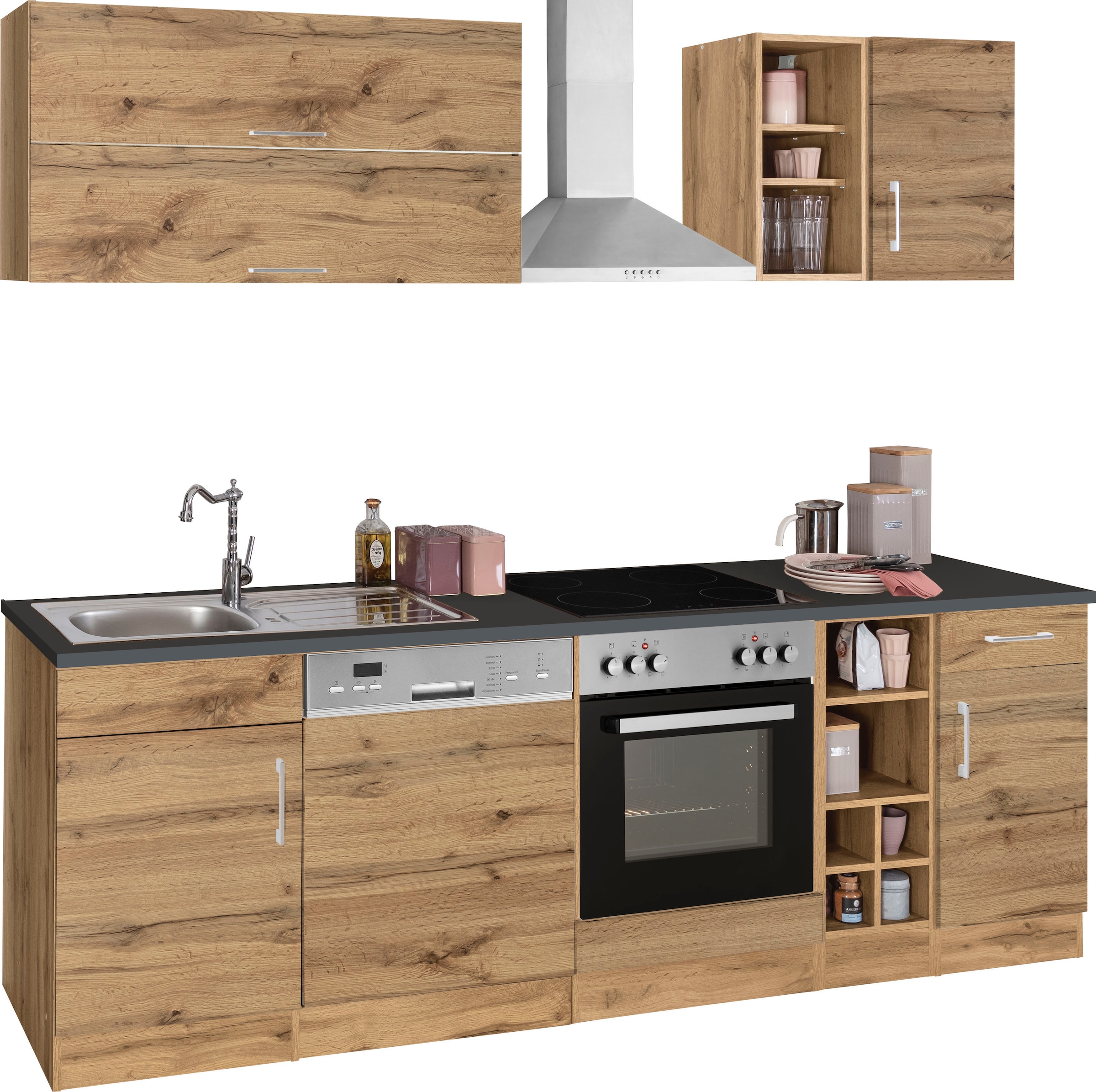 KOCHSTATION Kitchenette »KS-Colmar« sans appareils électriques, largeur 240 cm