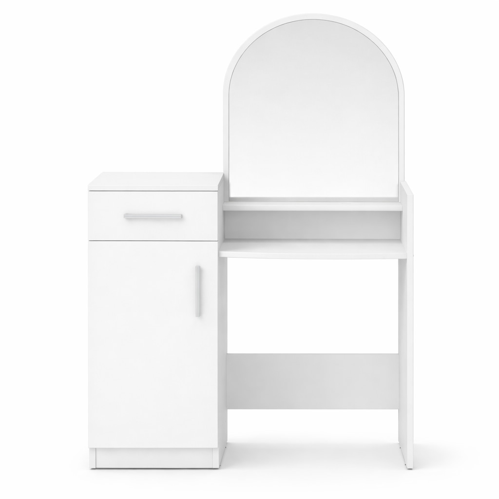 GOODproduct Coiffeuse »Trympo 1, Kosmetiktisch, Frisiertisch, Schminkkommode, Toilettentisch« Schminktisch mit Spiegel und Stauraum (1 Schublade, 1 Tür)