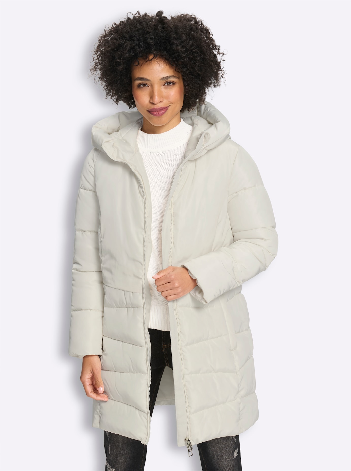 heine Veste longue avec capuche