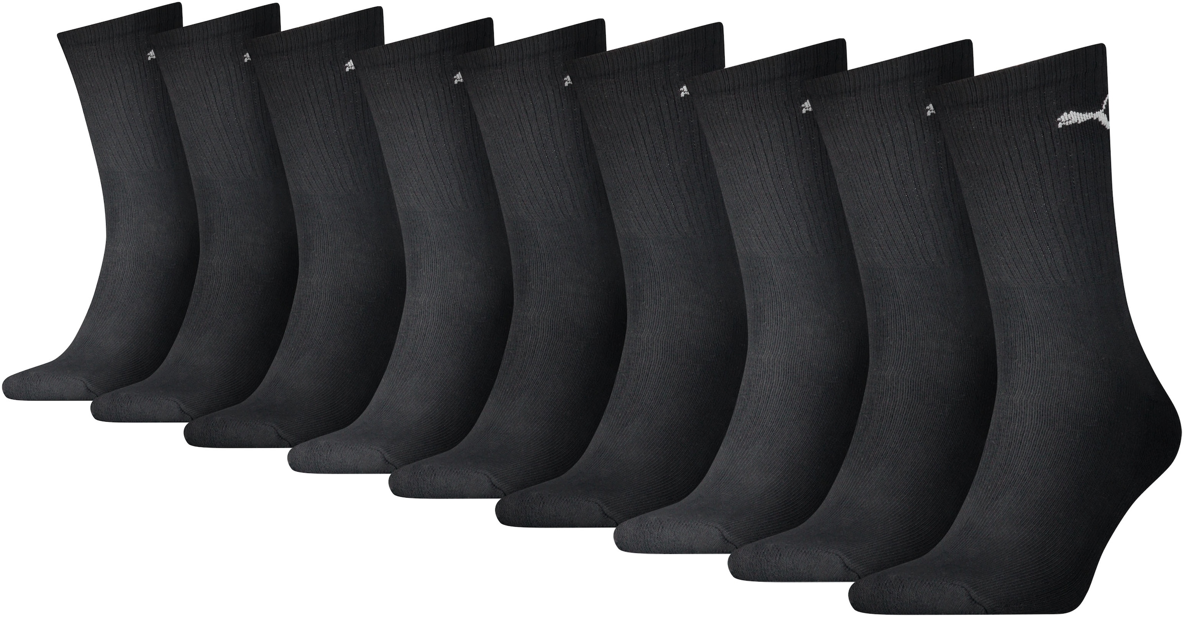 Sportsocken, (9 Paar), mit klassischer Rippe