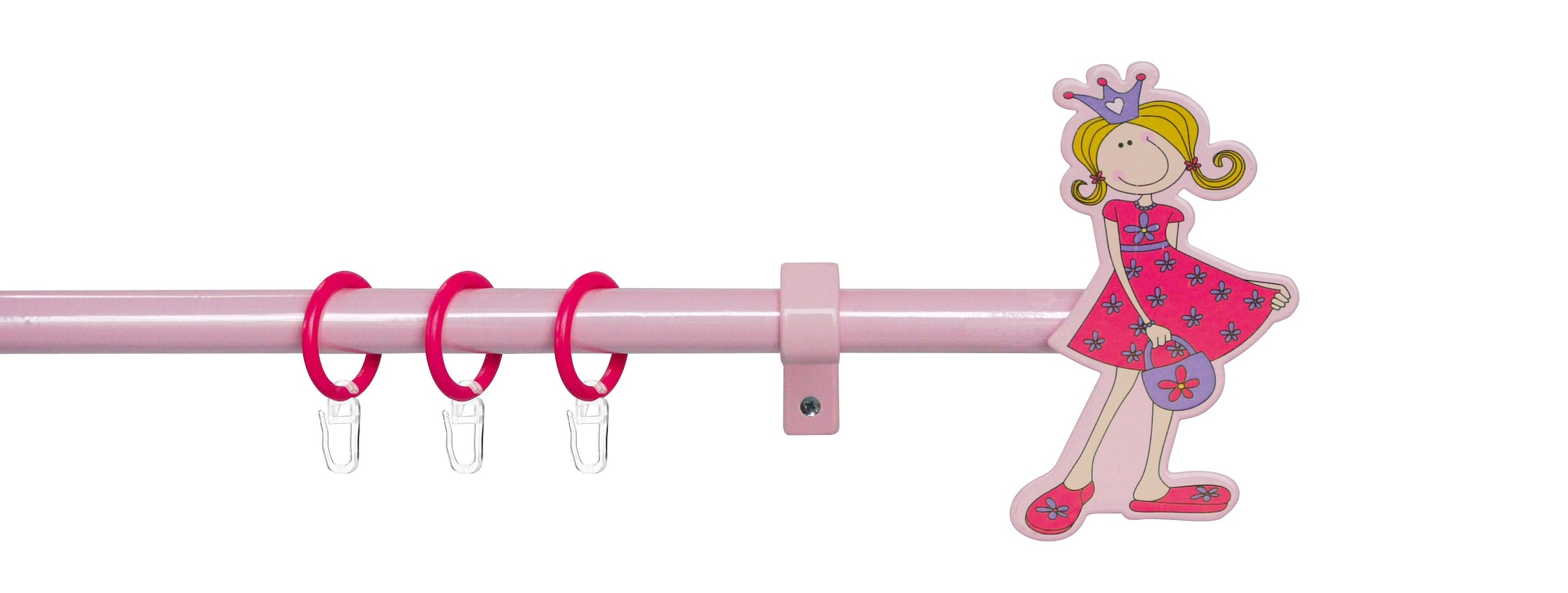 Image of Good Life Gardinenstange "Prinzessin" Ø 16 mm 1 läufig-läufig ausziehbar pink-rosé